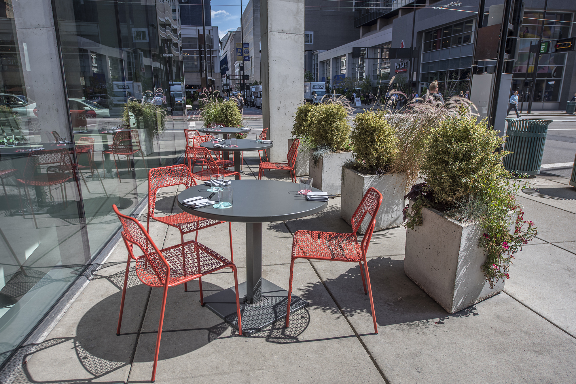  Outdoor patio seating with gorgeous downtown views at  Fausto at the CAC . || Image:  Twin Spire Photography  - Published: 10.2.2019 