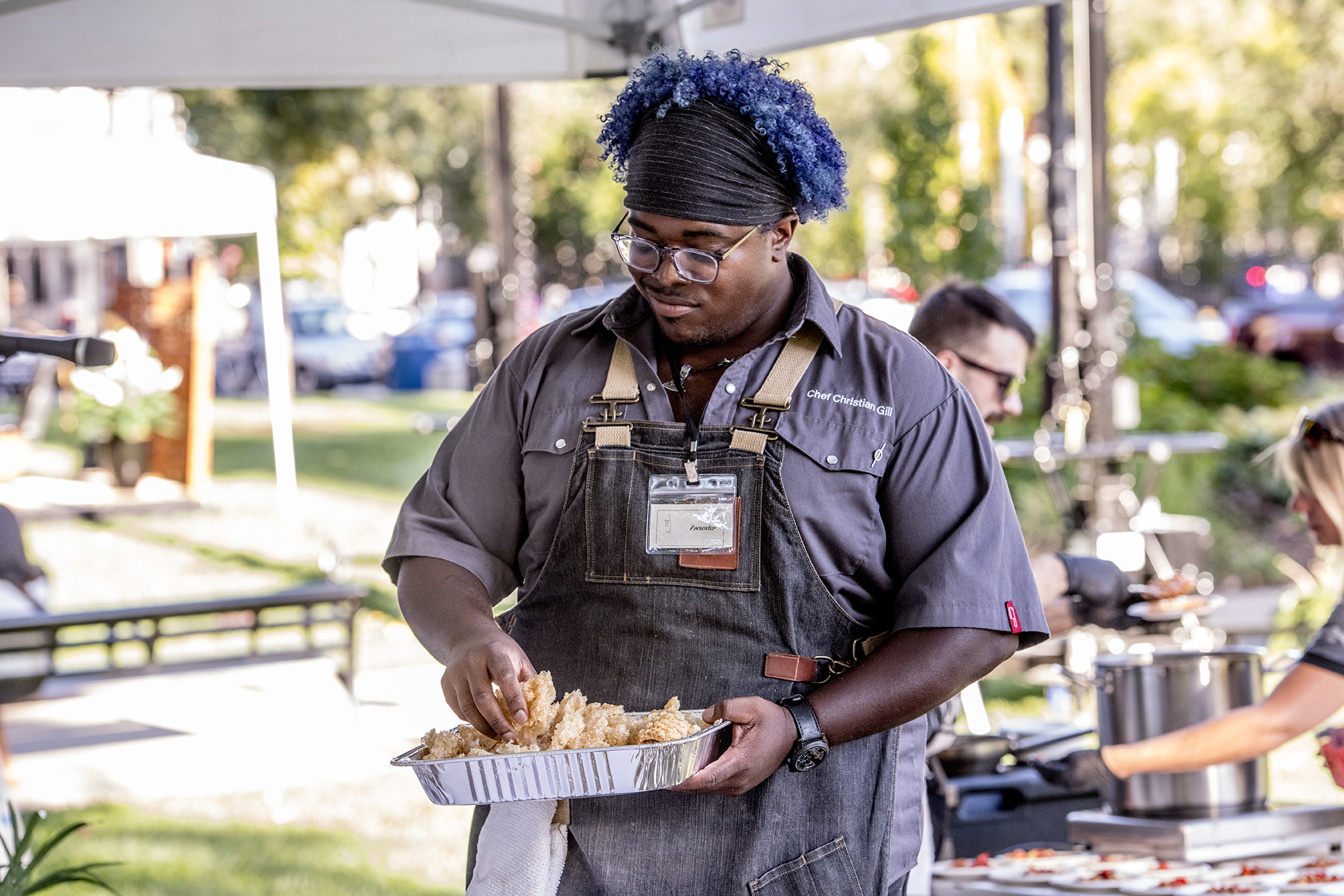  Photo of Christian Gill as a presenter at  Bourbon in the Park  in Washington Park. || Image:  Twin Spire Photography  - Published: 10.9.2019 
