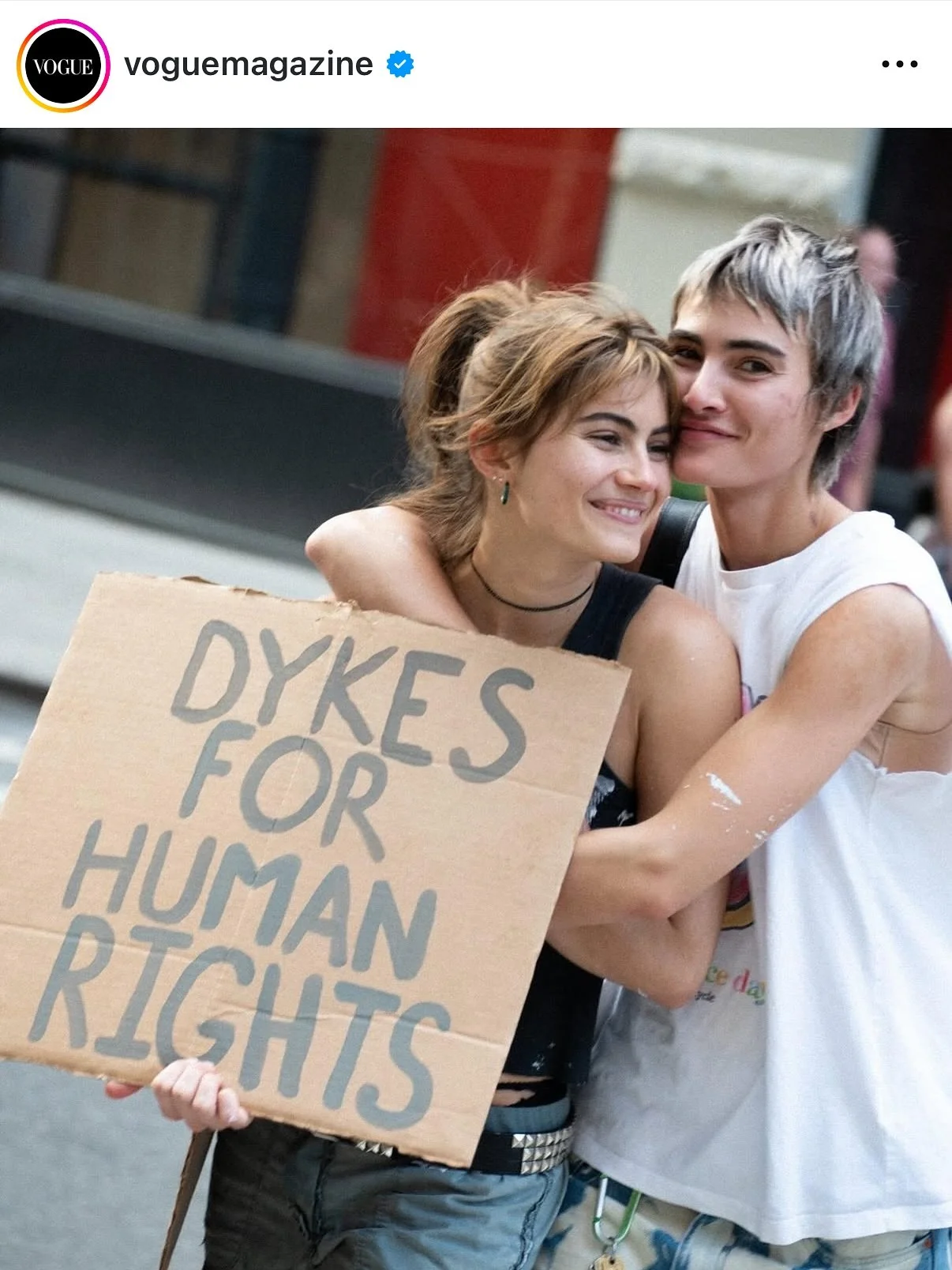 Still can&rsquo;t believe @voguemagazine hard launched us on the internet like that. Certainly a NYC Pride we&rsquo;ll never forget.