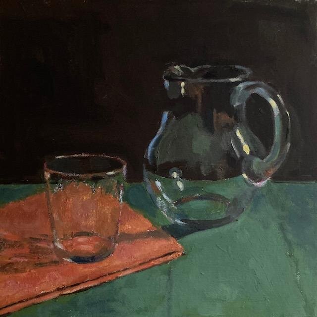 In the stillness, Oil on linen, 10"x10"