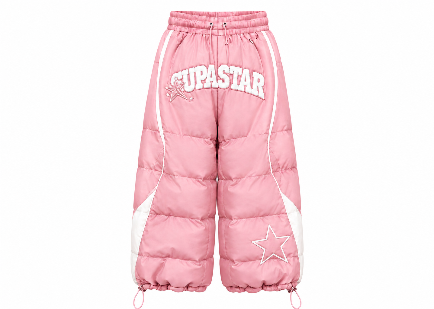 Bubble Pants - Pink/White