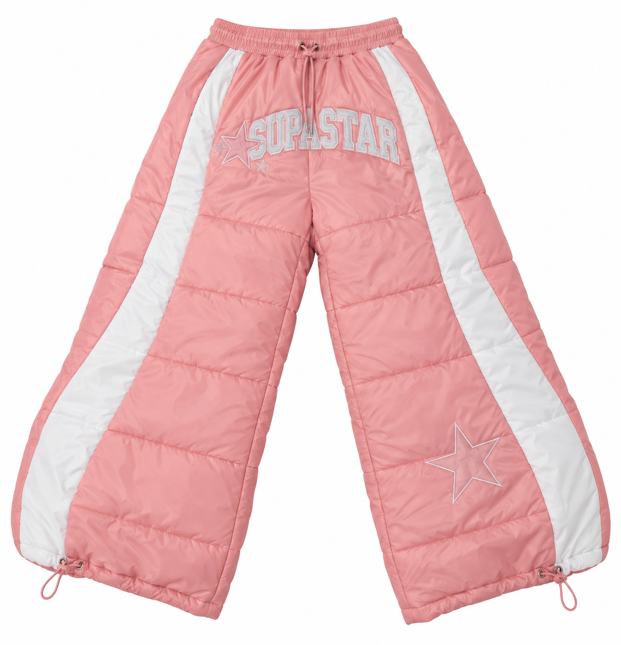 Bubble Pants - Pink/White