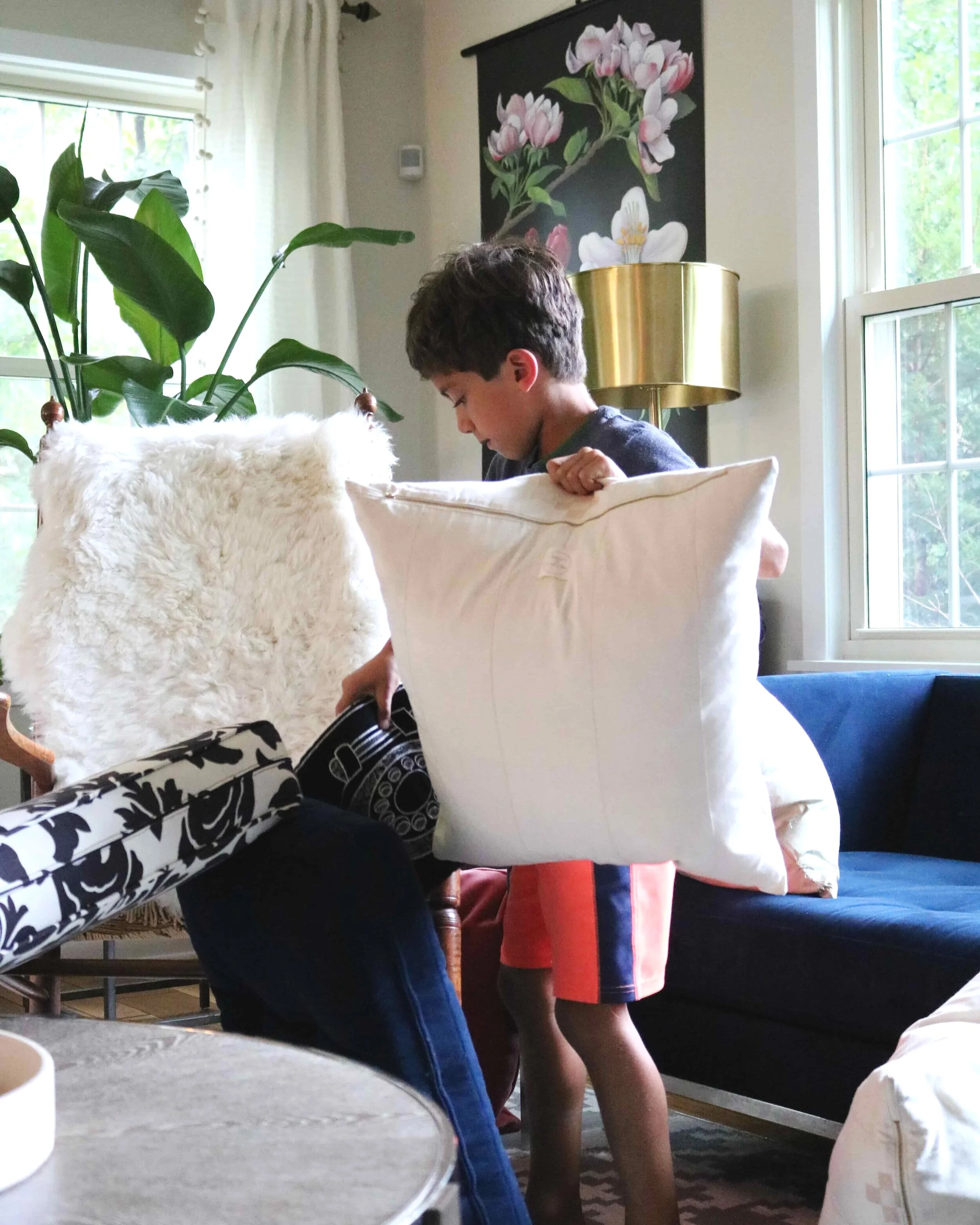 Pillow fort construction