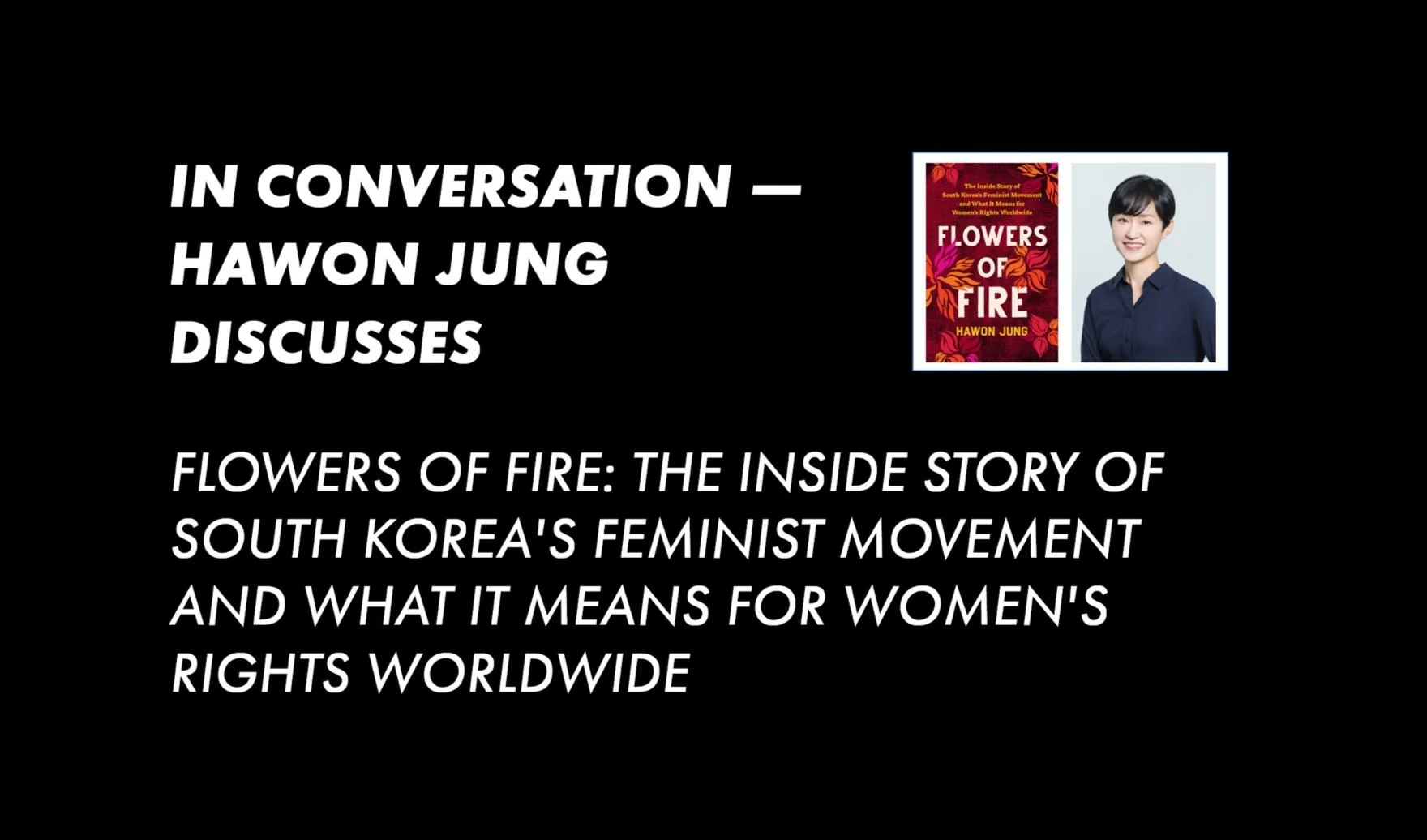 In Conversation with Hawon Jung
