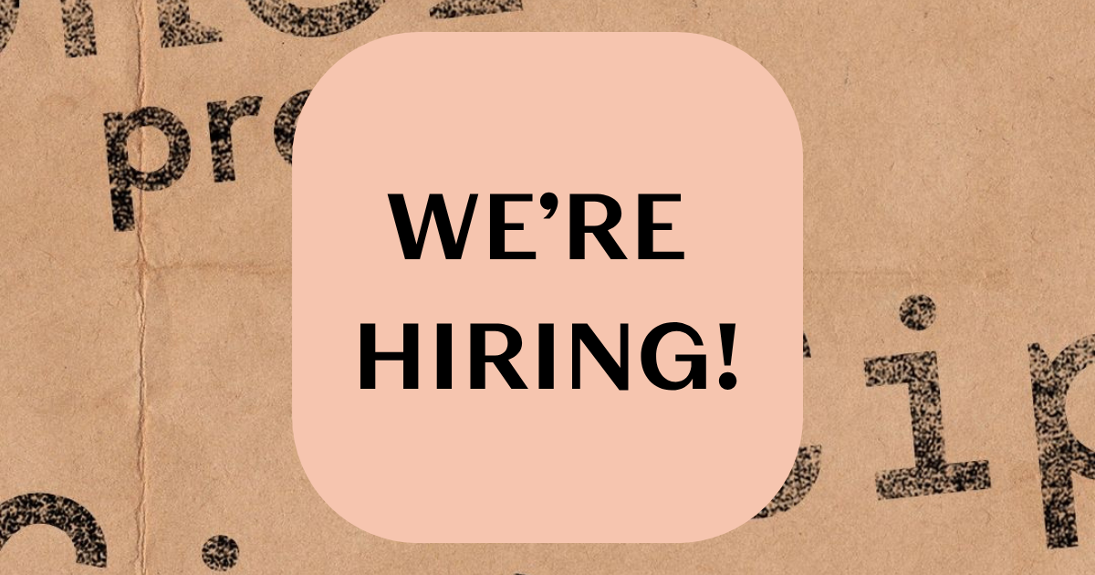 We're hiring!