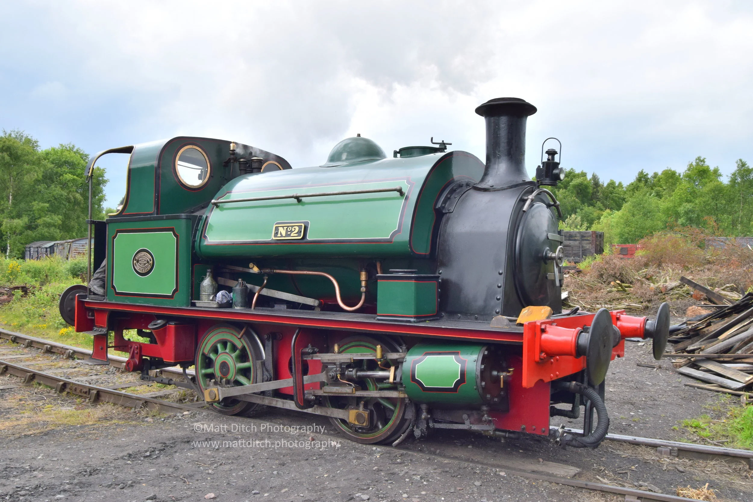  No.2 enters Marley Hill yard 