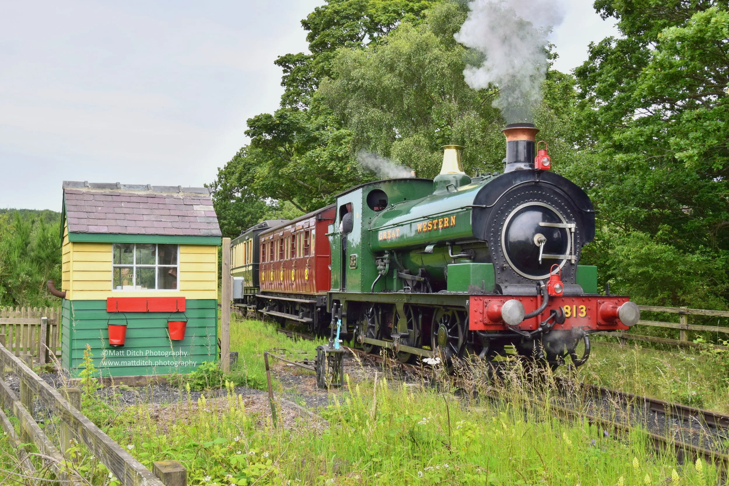  The same train at the end of the passenger line. 