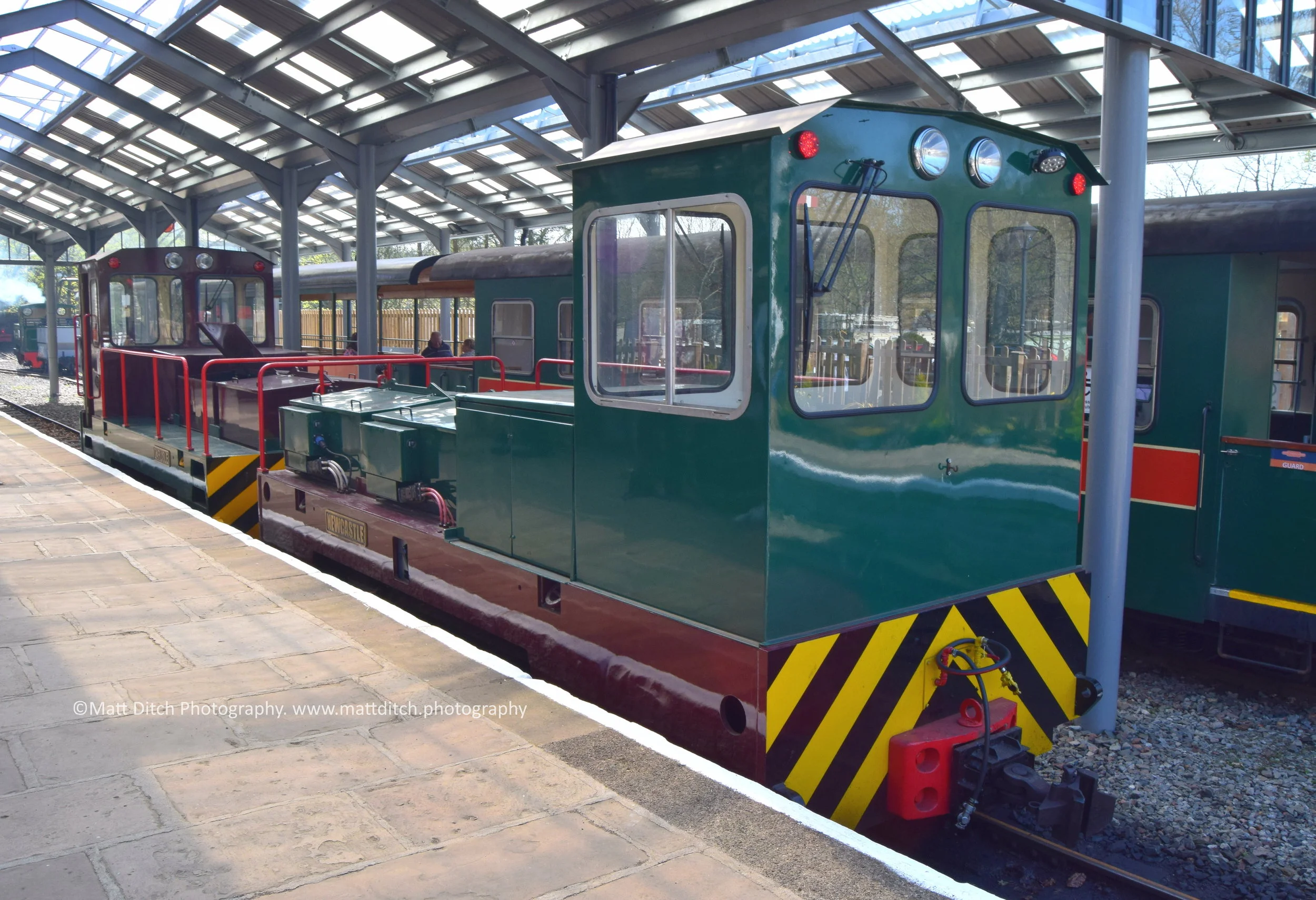 The railways Battery locomotives “Newcastle” &amp; “Carlisle” were on display in platform 1. 