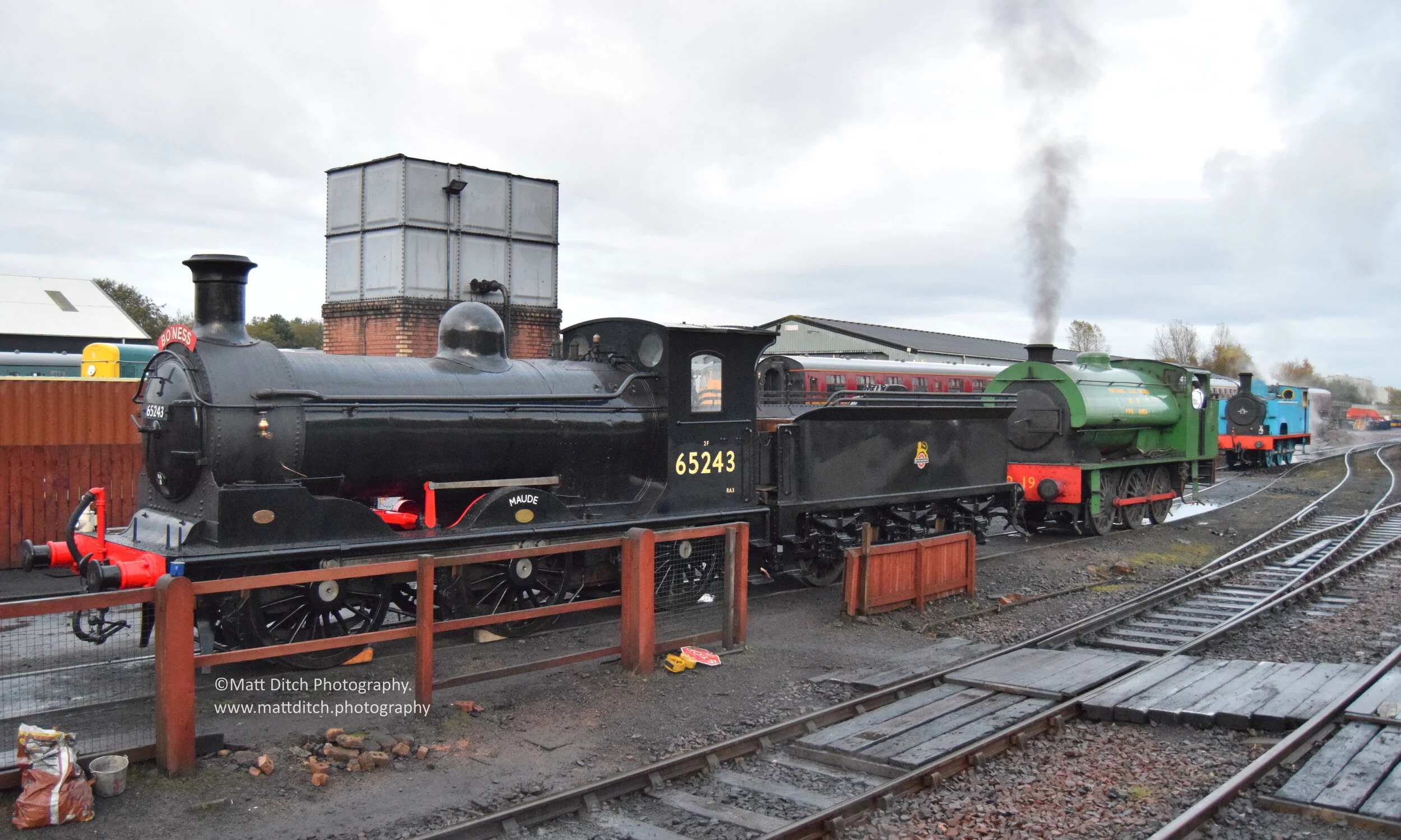  Putting the toys away at the end of the day. On static display was North British Railway Class C “Maude”  