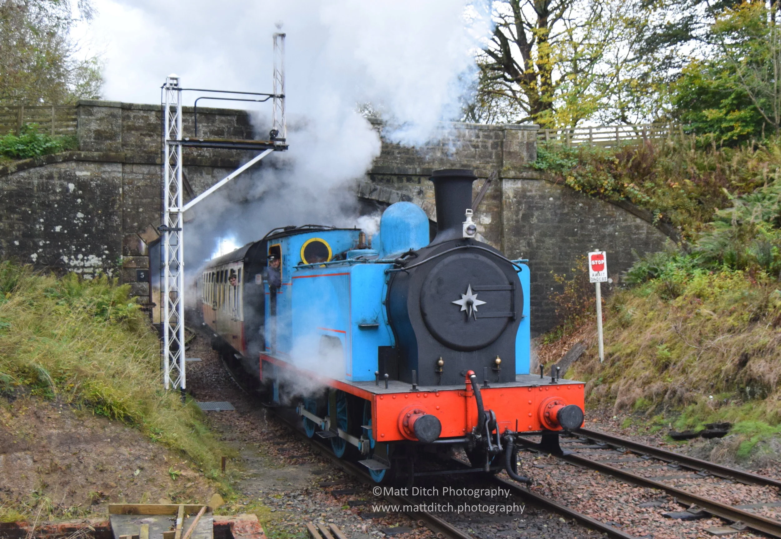  A short while later “Lord Roberts” arrives with a train for Manuel Junction. No.19 was on the rear.  