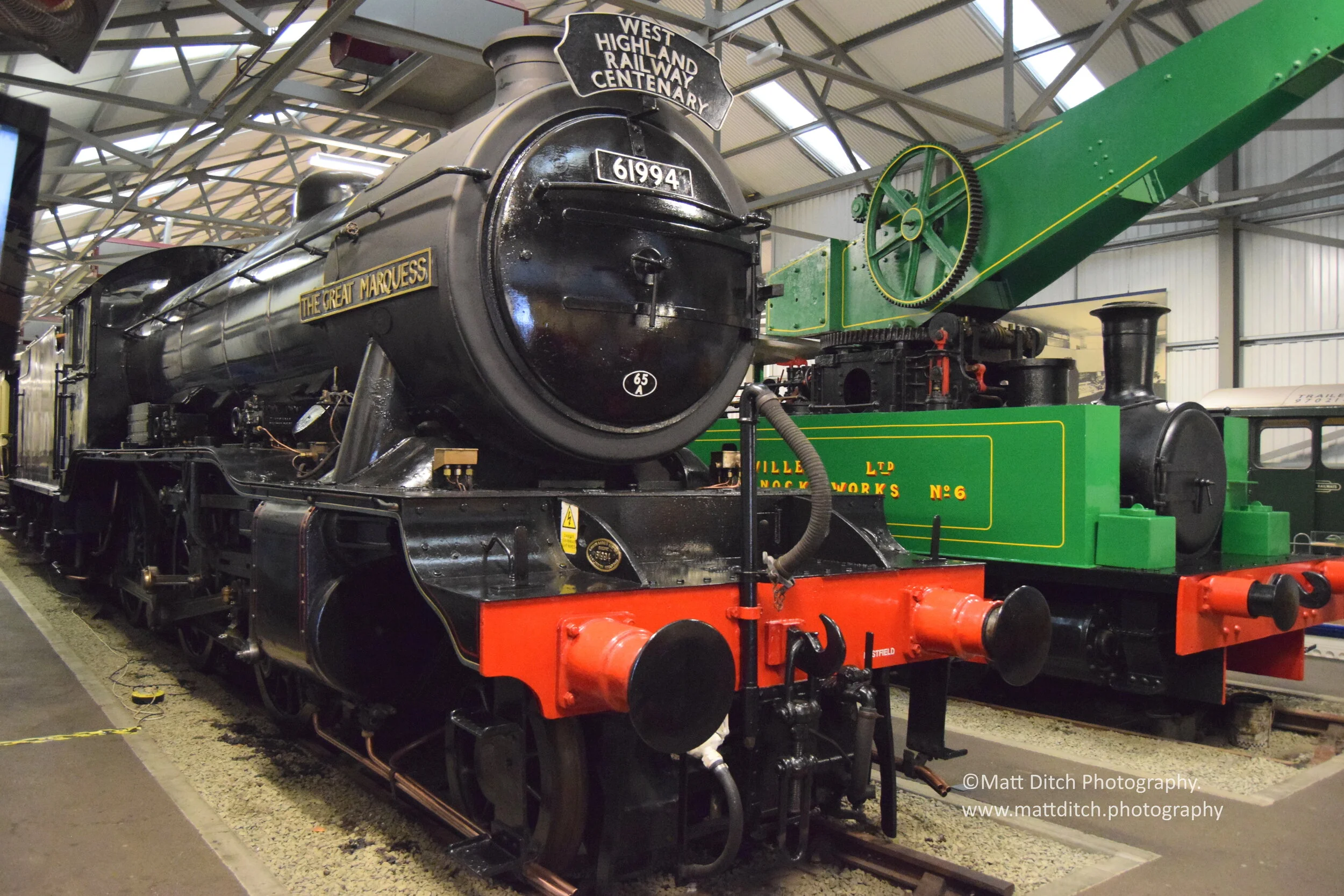  LNER  K4 No.61994 “The Great Marquess” and Andrew Barclay 0-4-0 Clyde Alloy Steel Co. Crane Tank Locomotive No.6    