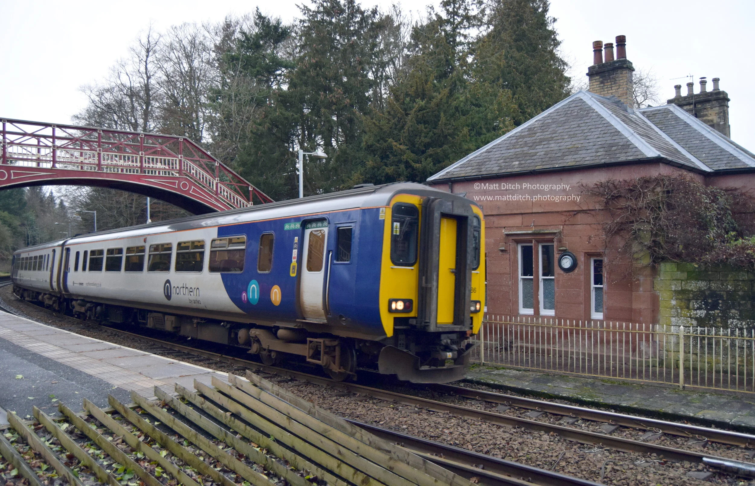  And finally Class 156 No.156 486 passes through Wetheral with a Carlisle-Newcastle express. 