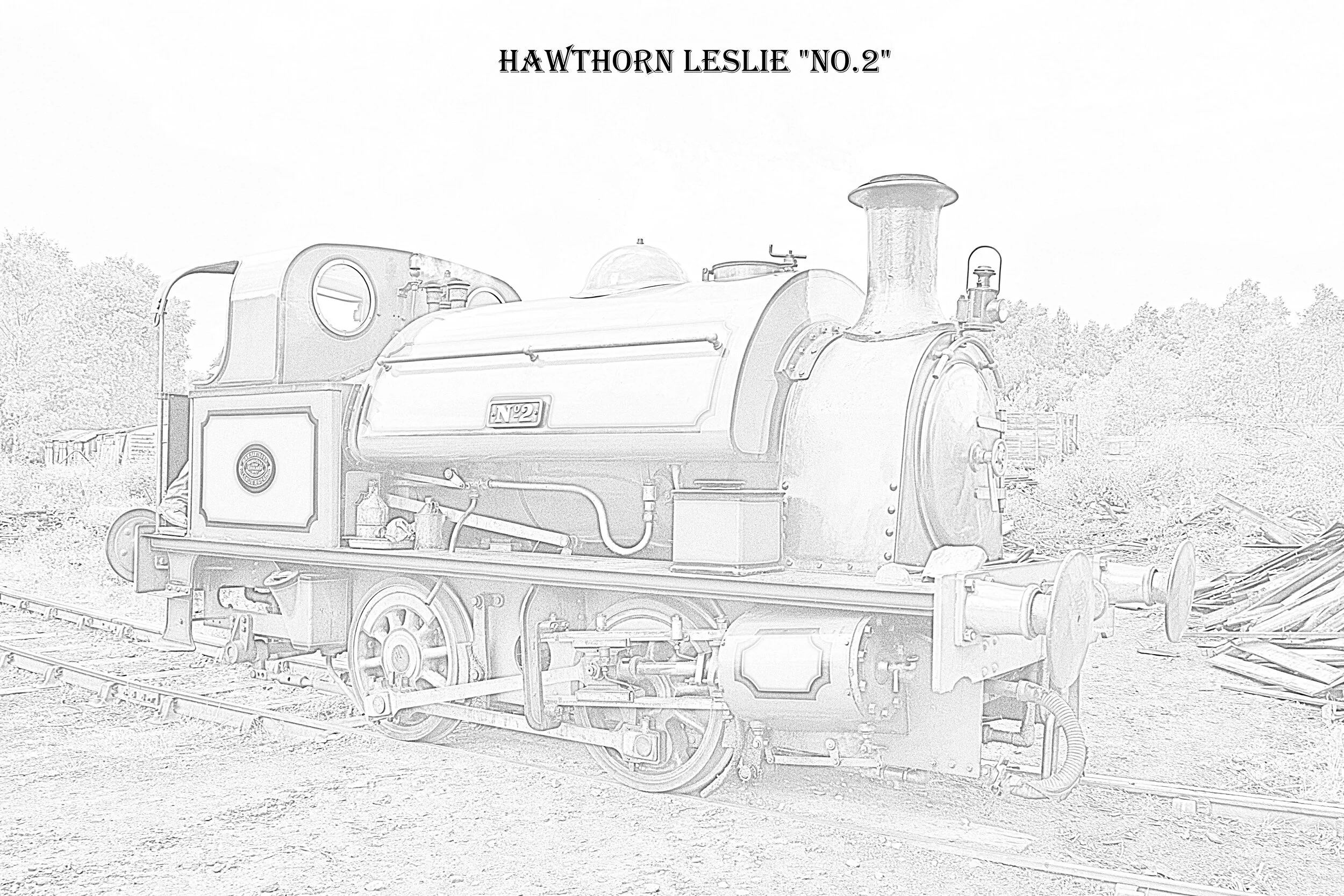 Hawthorn Leslie No.2. Link to Colouring Guide >> https://bit.ly/2WlshUW