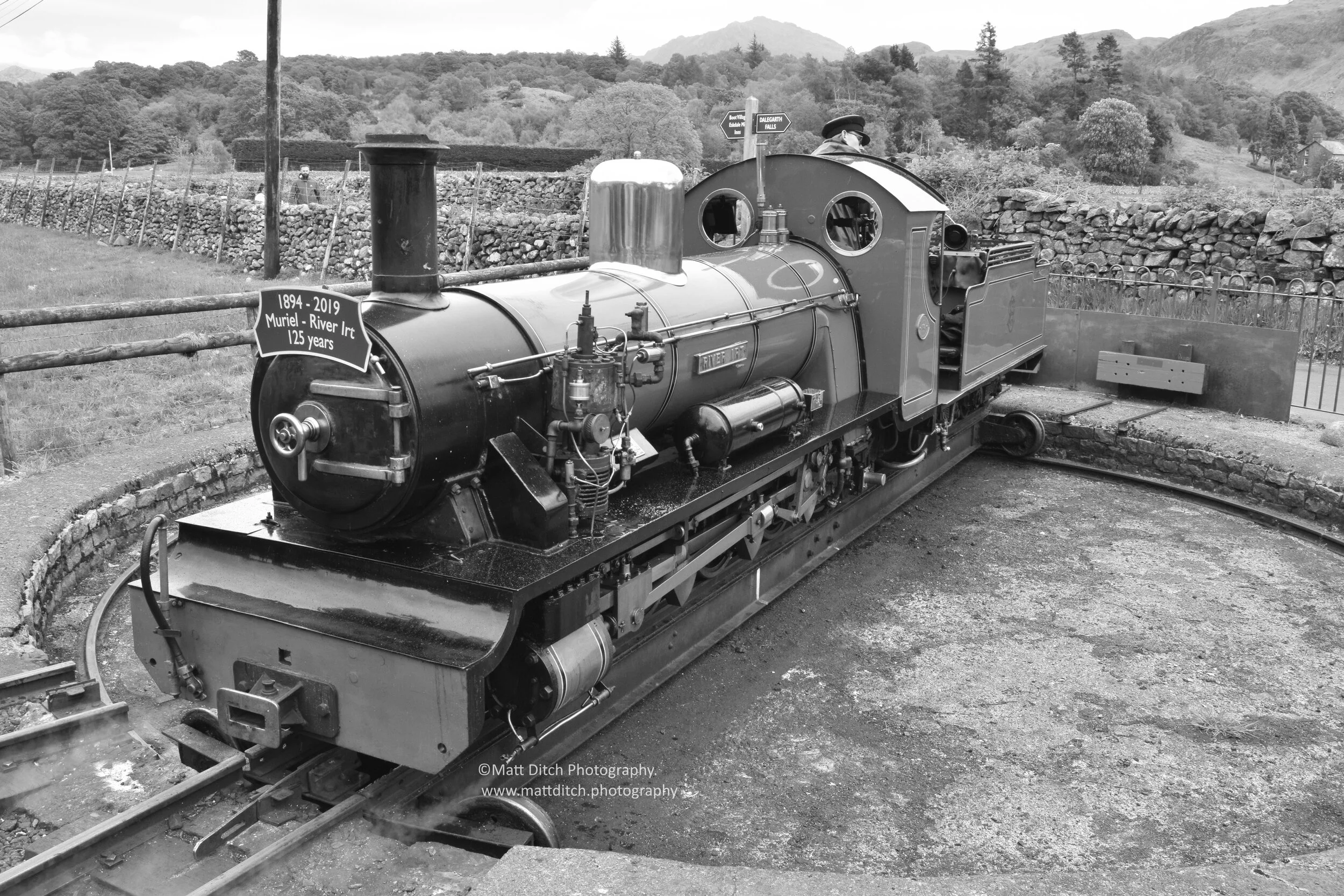 River Irt being turned at Dalegarth
