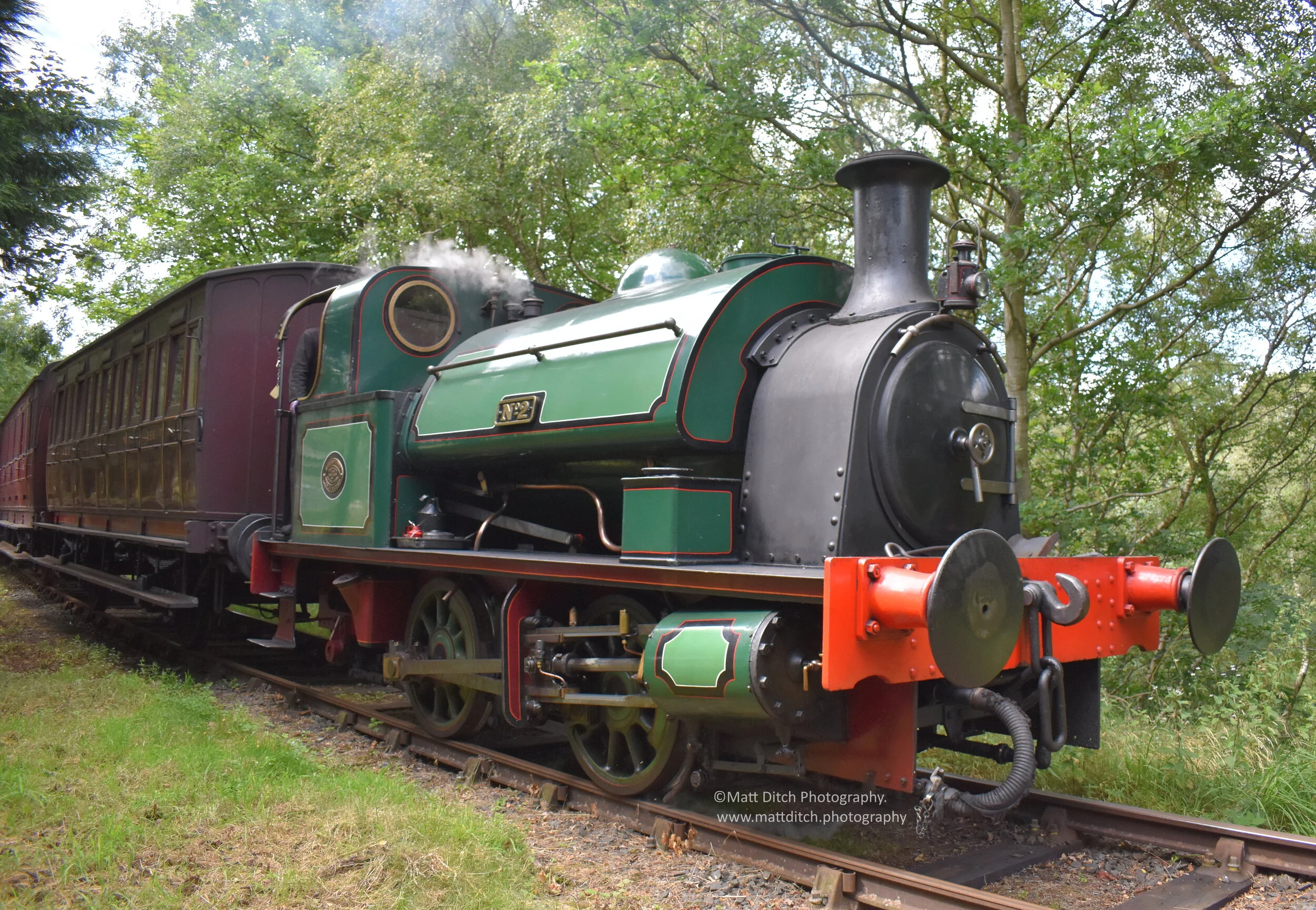 No.2 shortly after passing through Causey Arch station