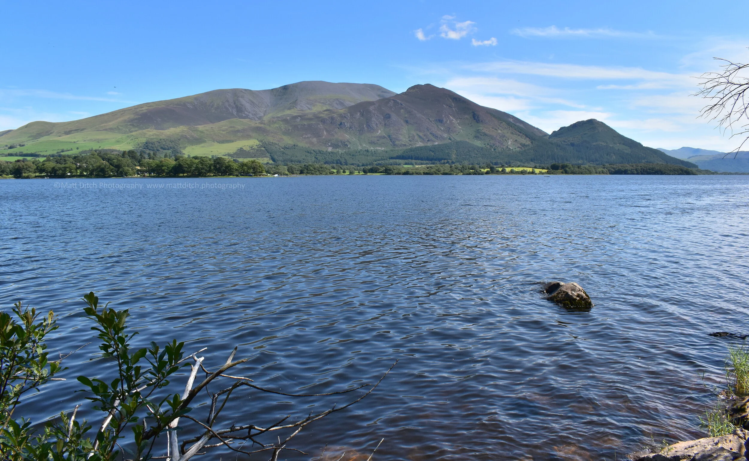 Skiddaw, Carl side, Dodd and Bassenthwaite lake 