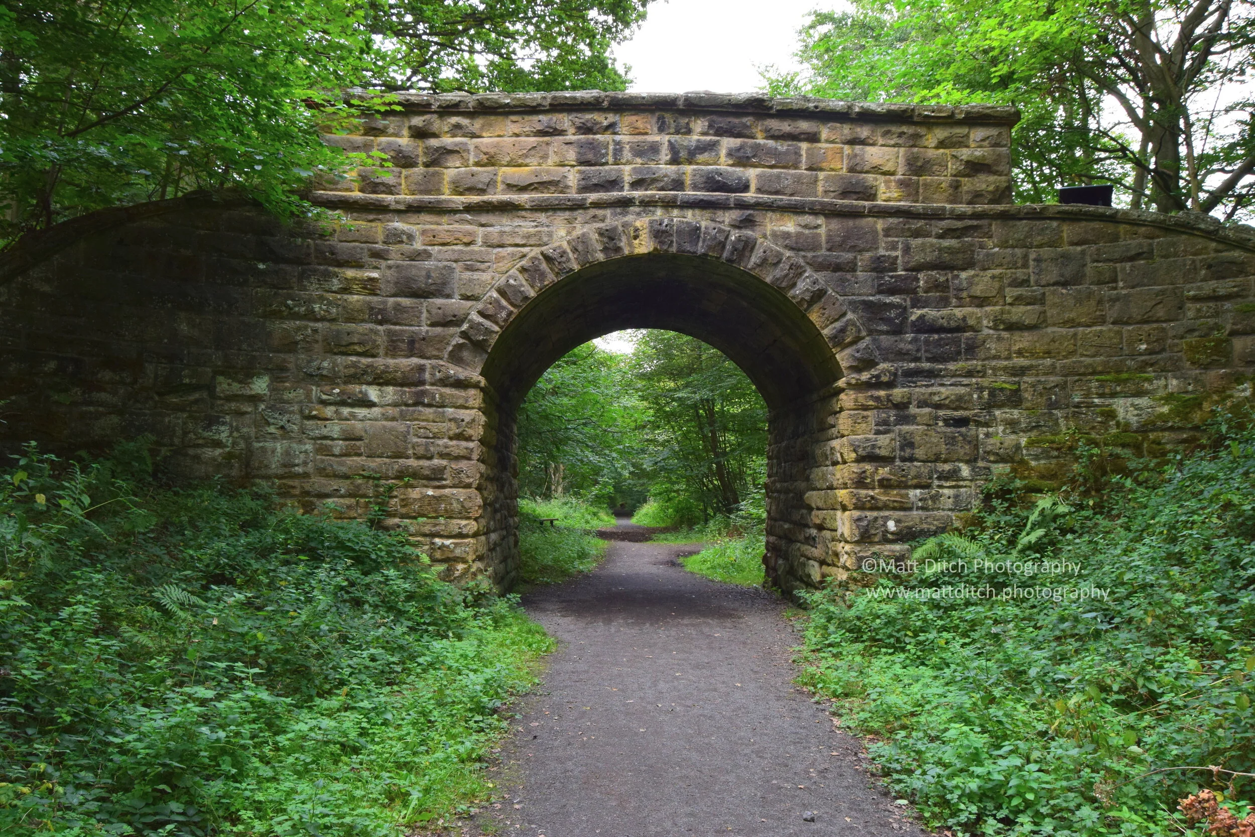  Located a short walk from the wagons is the “Stoney Road Bridge” the bridge is the last of its type in the area and was built in 1884 the carry the “Stoney Road” over the railway. At one time the road was the main route between Rowlands Gill and Cho