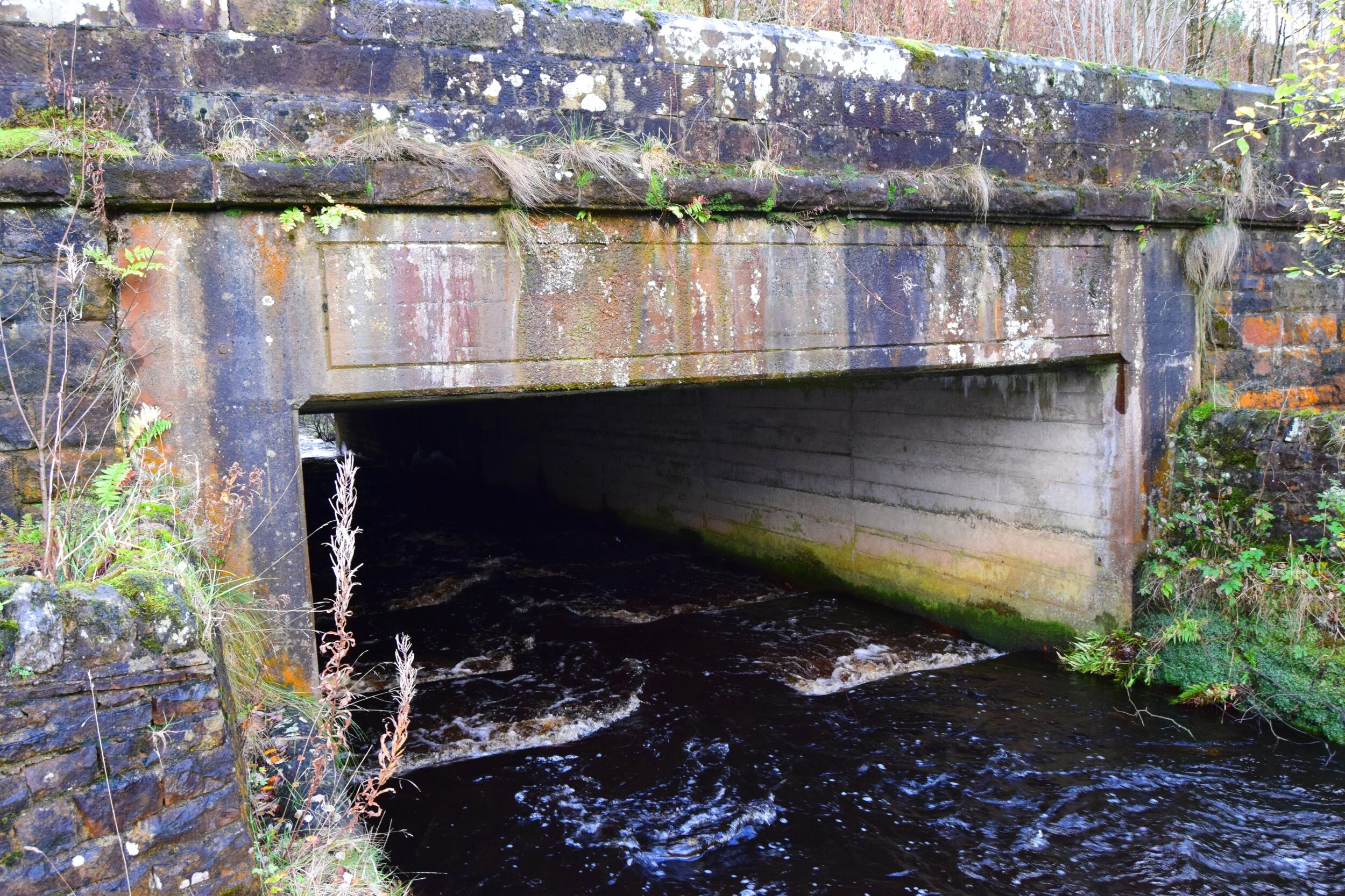  The railway then passed under the roman built "Military road" via a girder bridge, similar to others on the line. The bridge stretched from one side of the river side to the other. The railways steam loco "Vyrnwy" had reduced height fittings (cab/ c