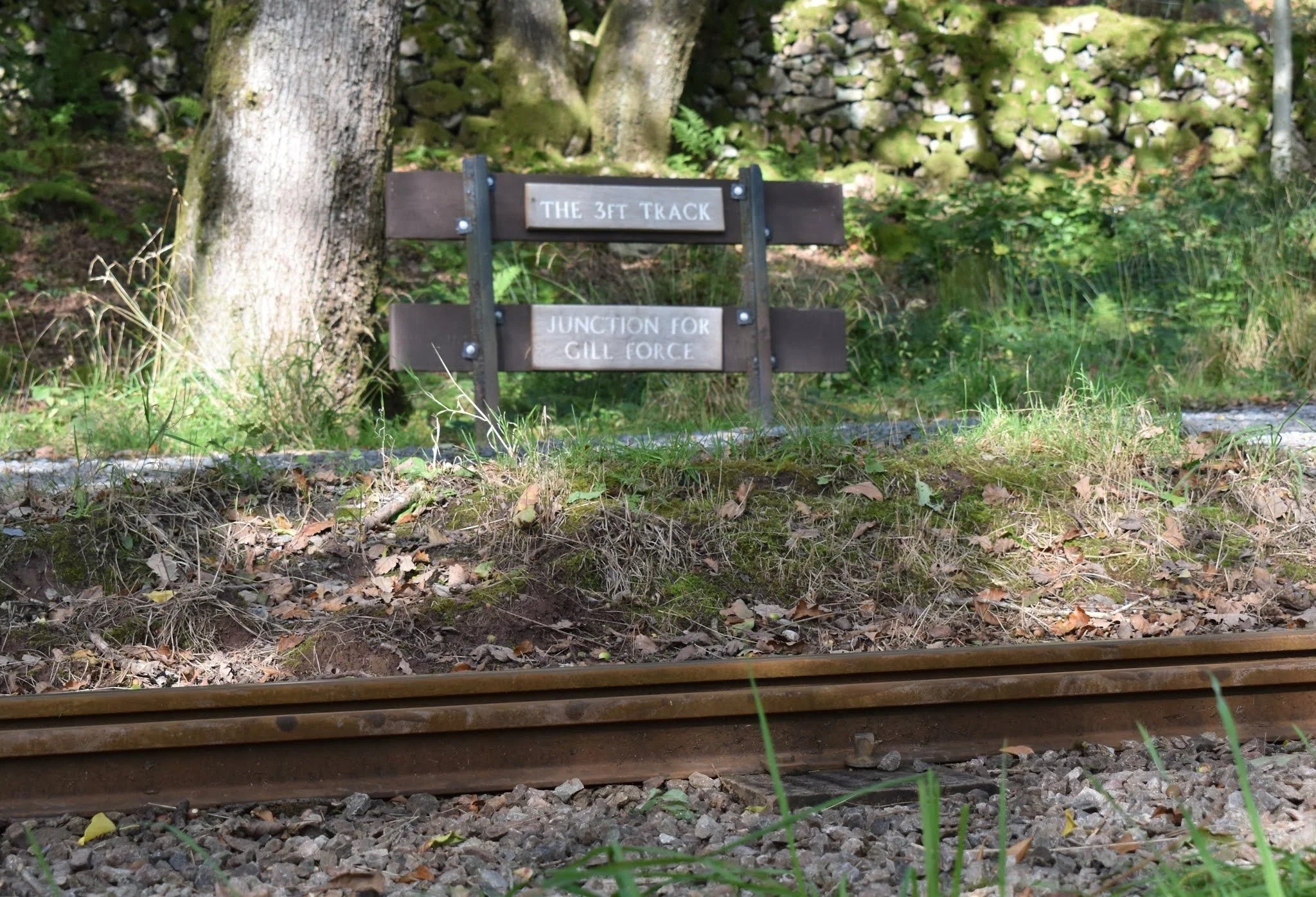  Shortly after leaving Beckfoot, heading in the direction of Dalegarth the railway comes to “Gyhl force junction”. Here the line to Boot diverged from the line to the mines at Gyhl force. Today part of this section is still in use as part of the newe