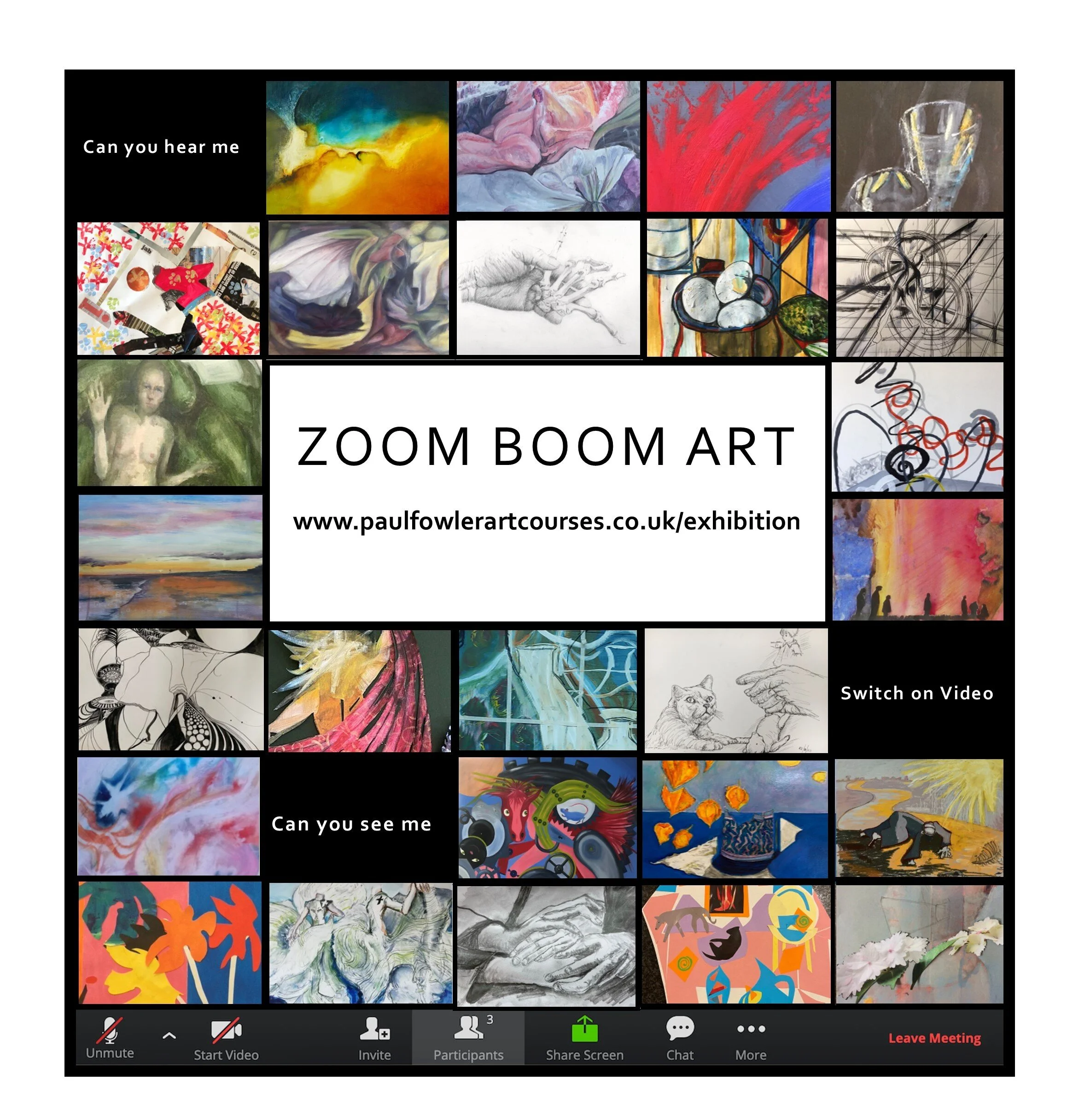 Zoom Boom Art exhibition