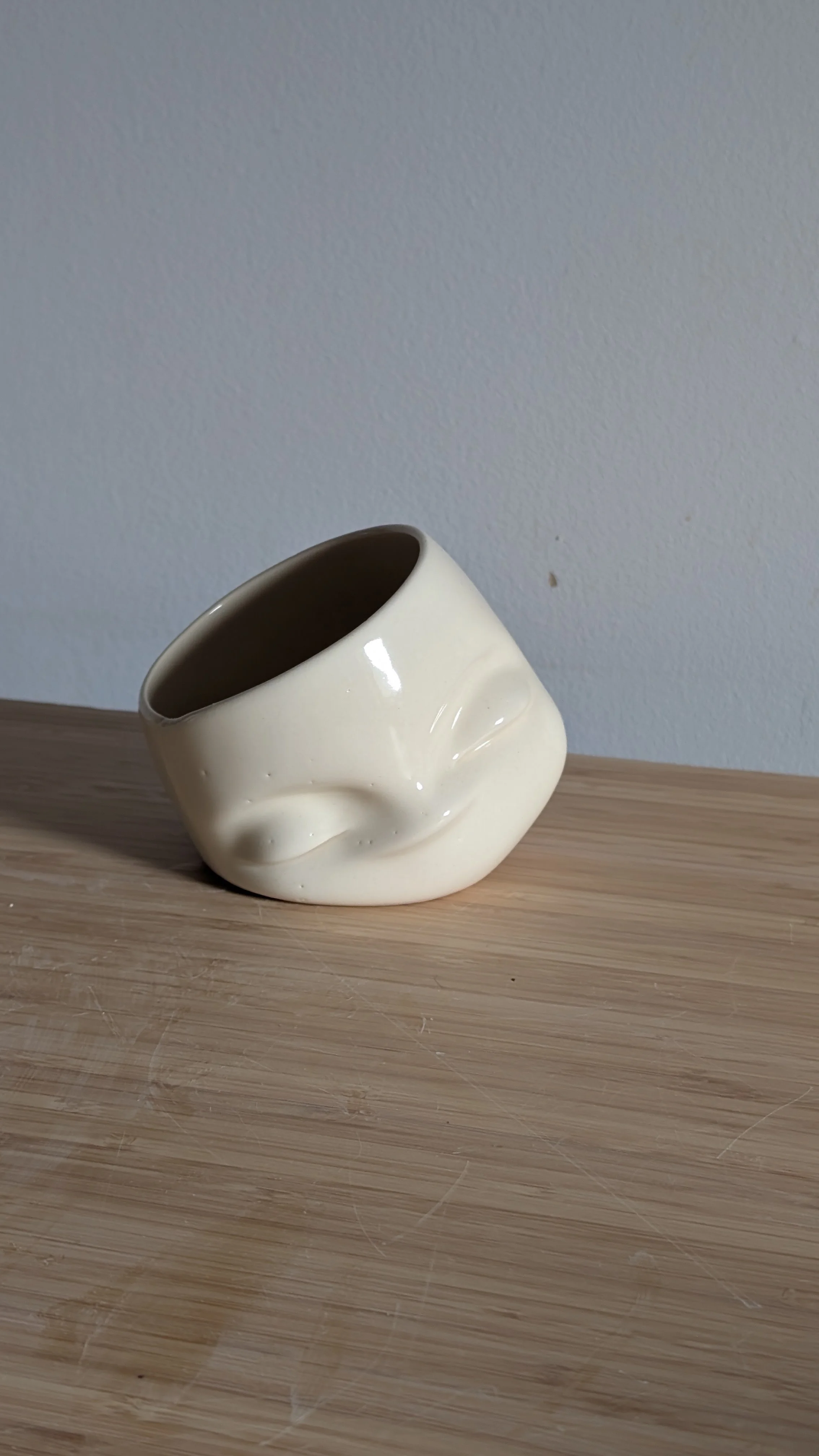 ***3.5" Buried Satin White Dreamer