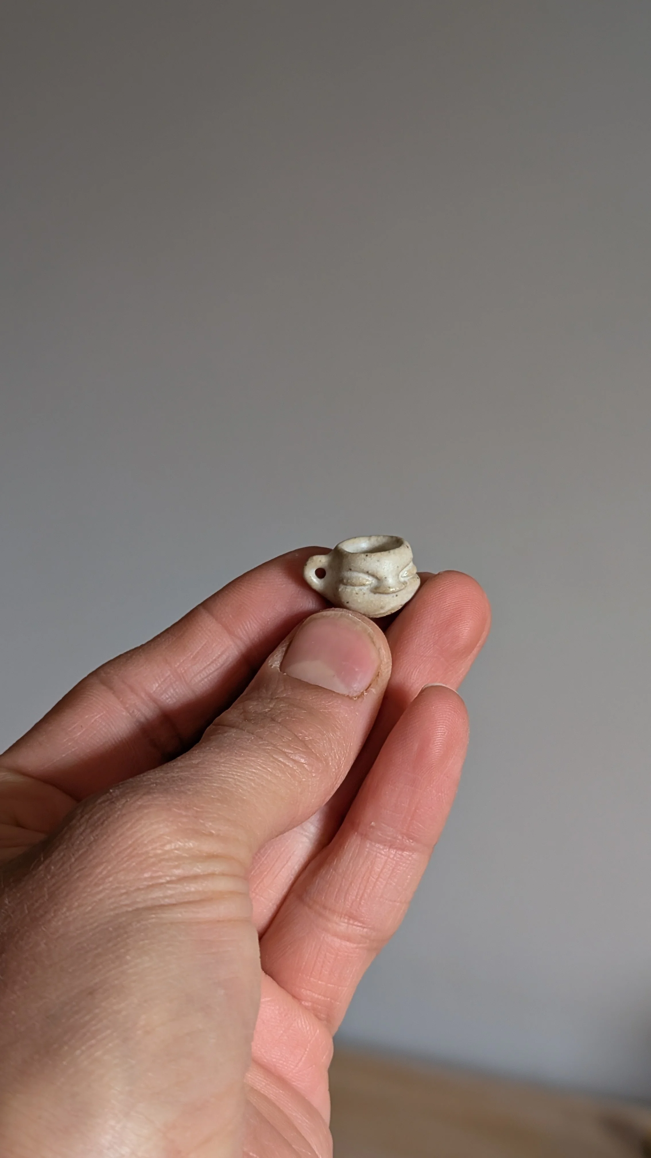 0.4" White Speckled Dreamer Mug