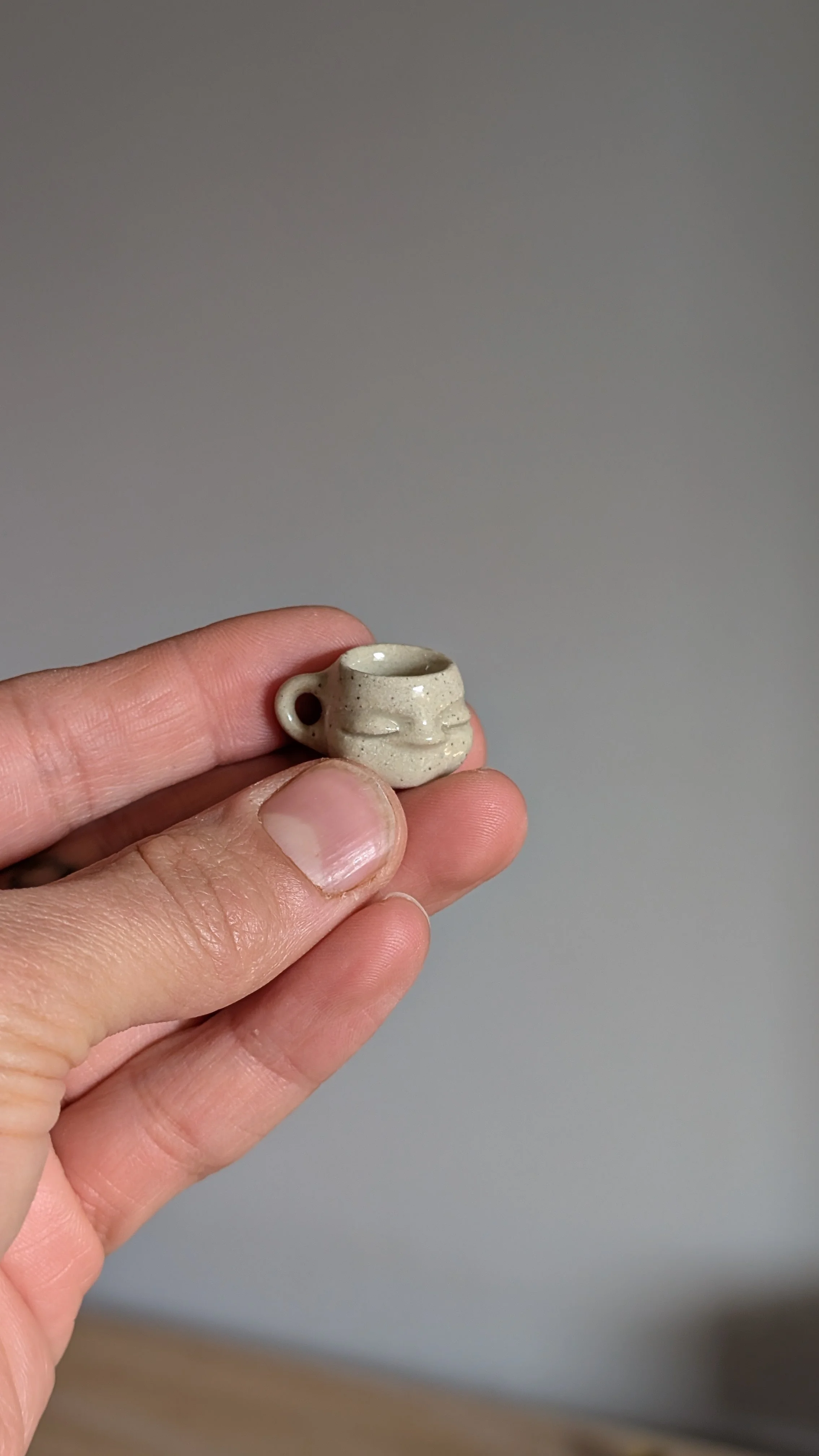 0.6" Cream Speckled Dreamer Mug