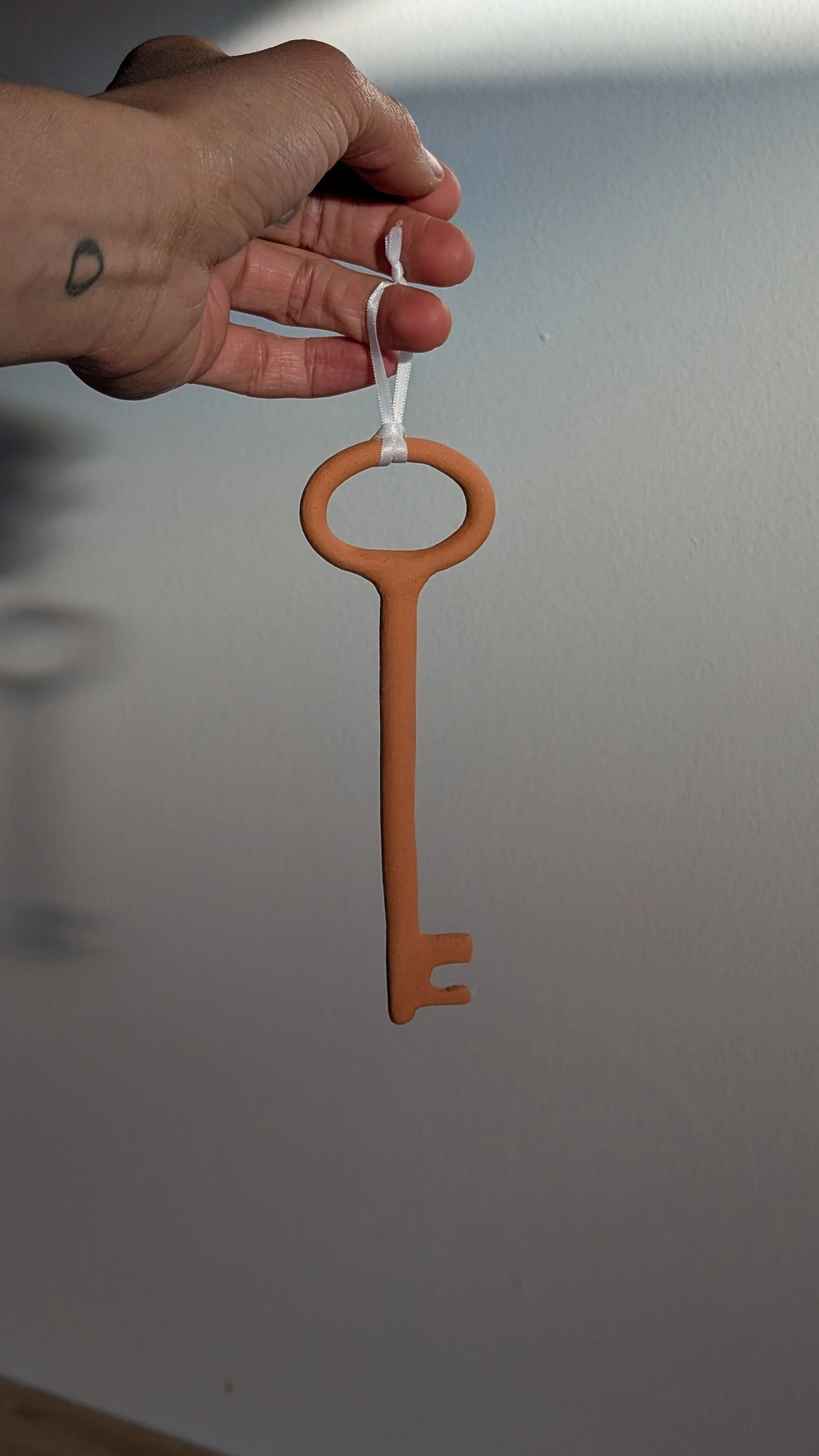 Fundraiser for Gaza - Ceramic Key (Terracotta)