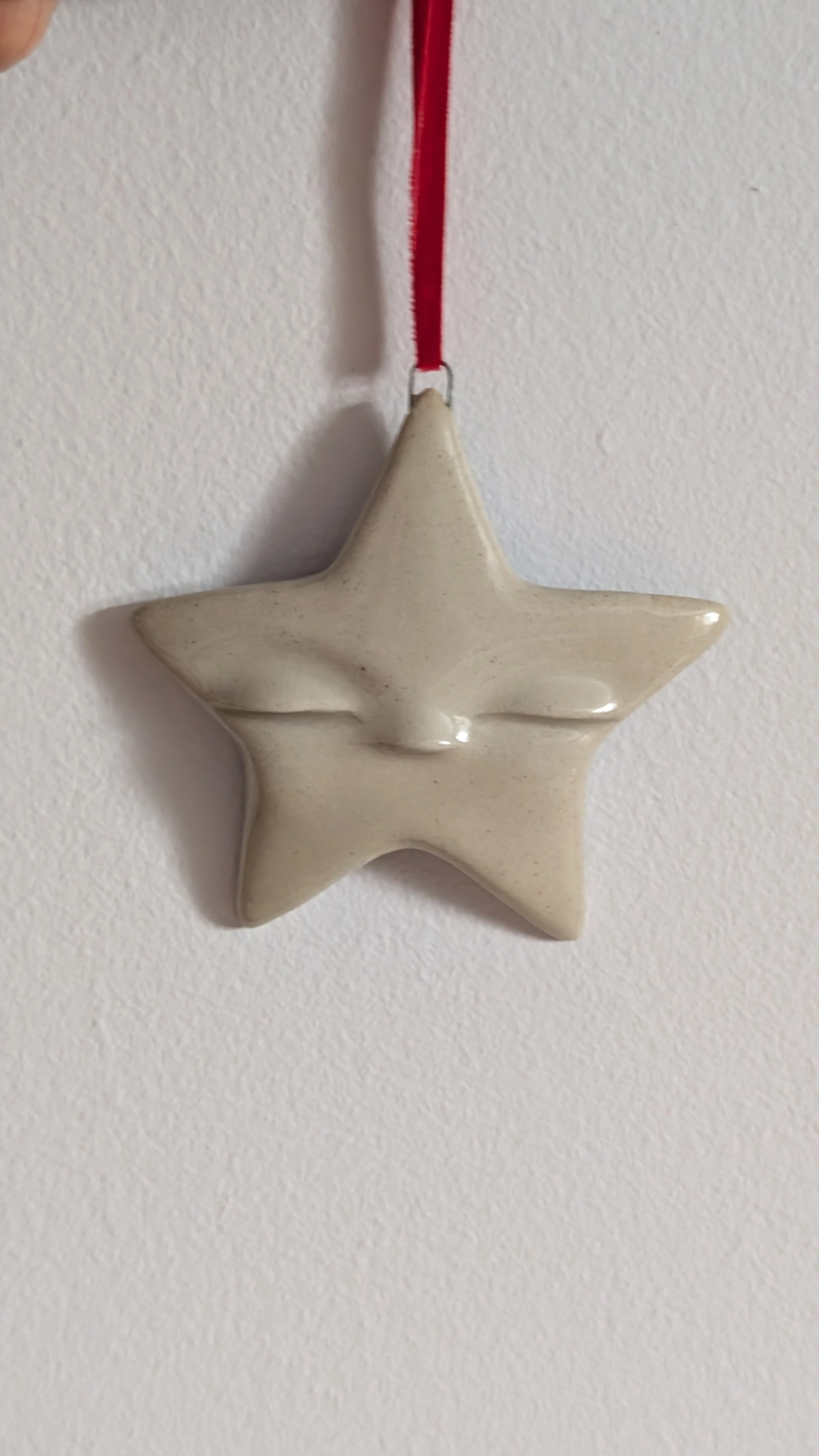 3" Cream Speckled Star Dreamer (Ornament)