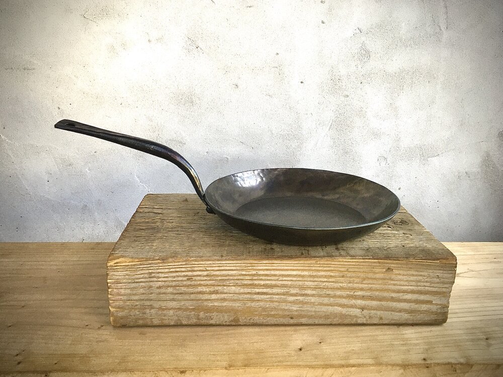 10 hand forged carbon steel skillet — Kehoe Carbon Cookware