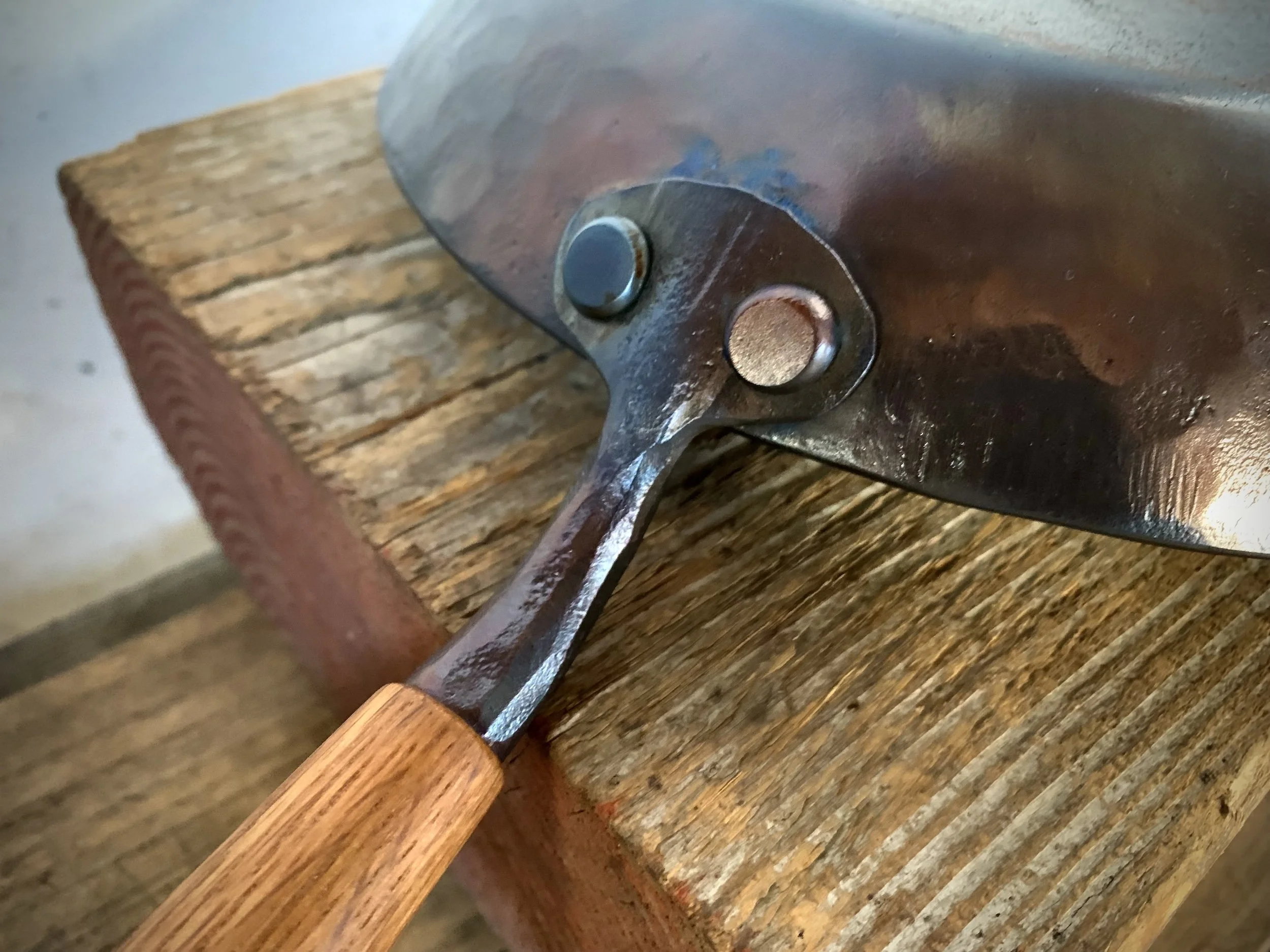 9" Skillet with Wood Handle