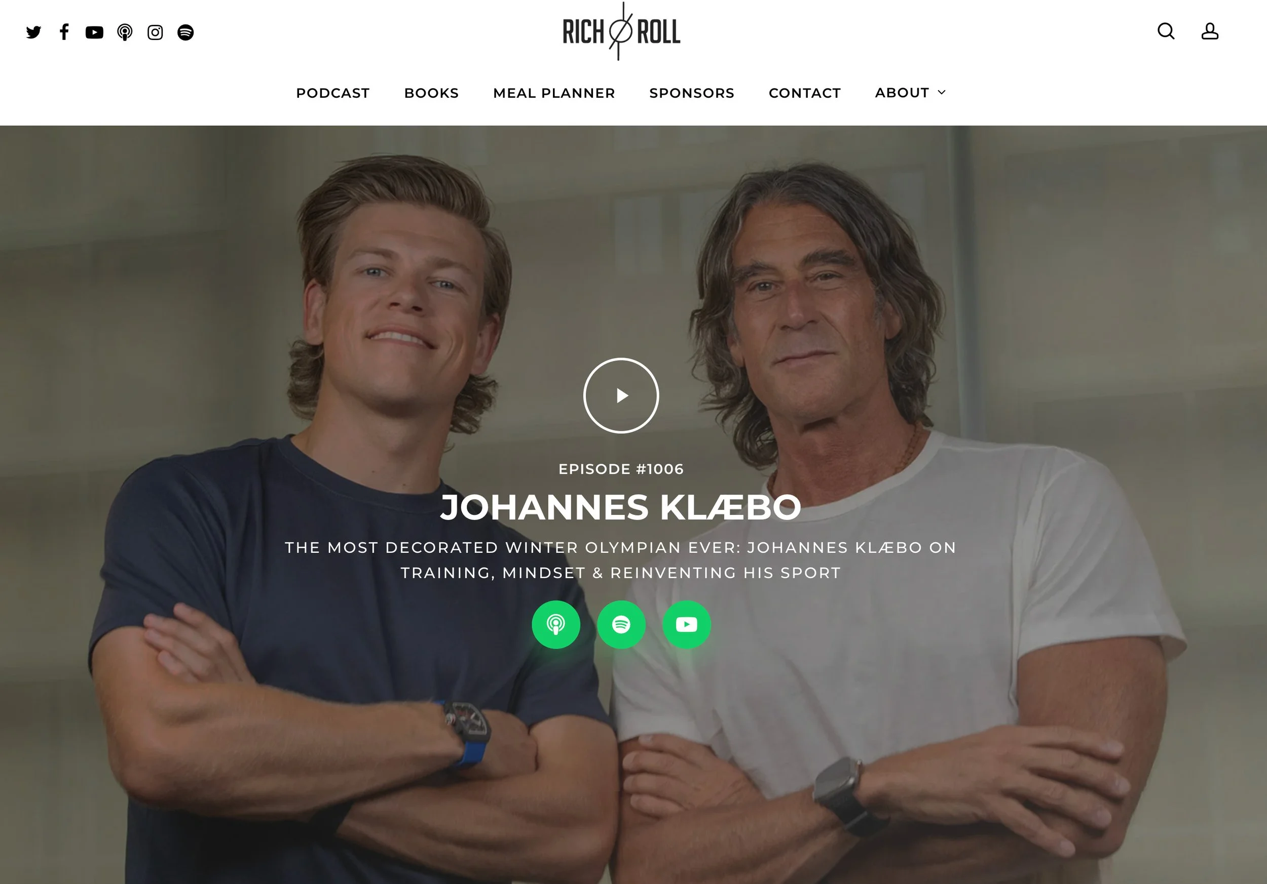 Johannes Klaebo - Rich Roll Podcast