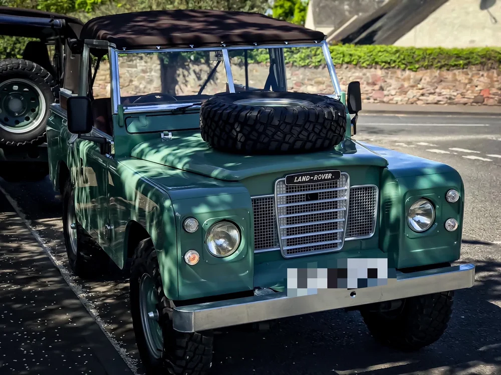 David Beckham Land Rover Defender