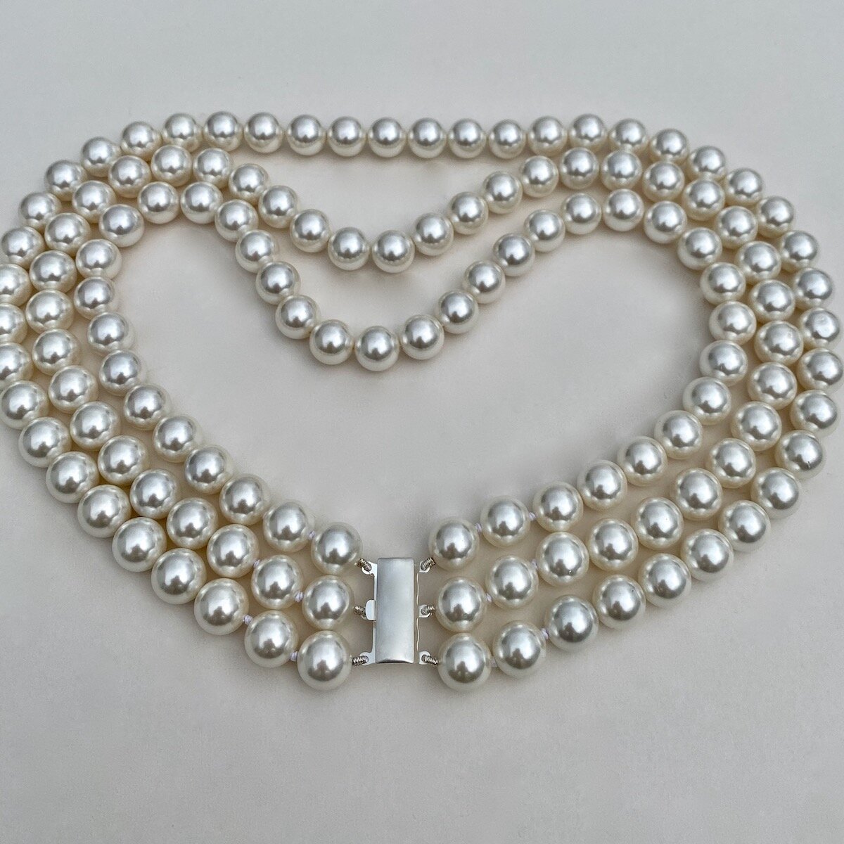 Triple Row South Sea Pearl Necklace 