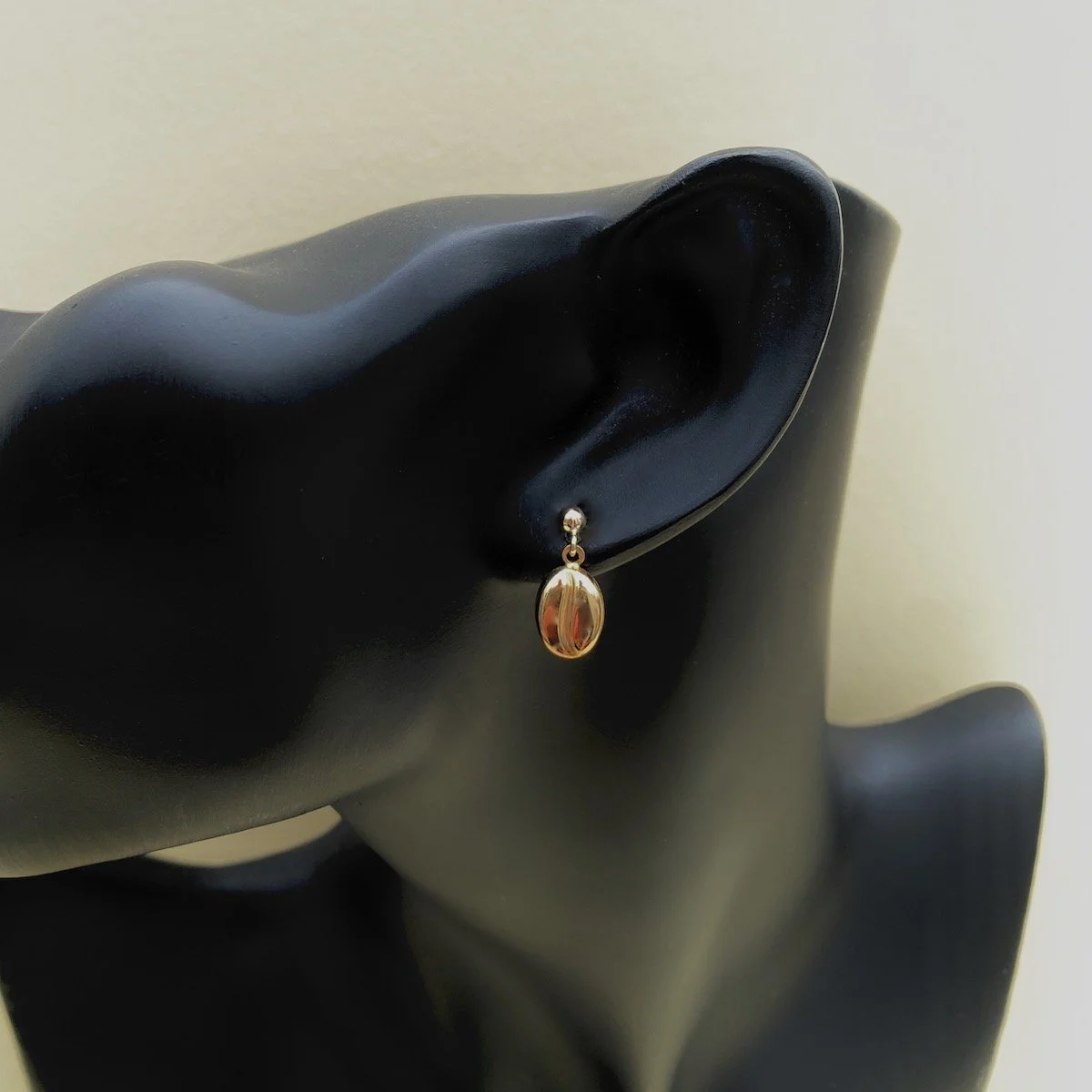 9ct. Gold Coffee Bean Earrings. — JG 