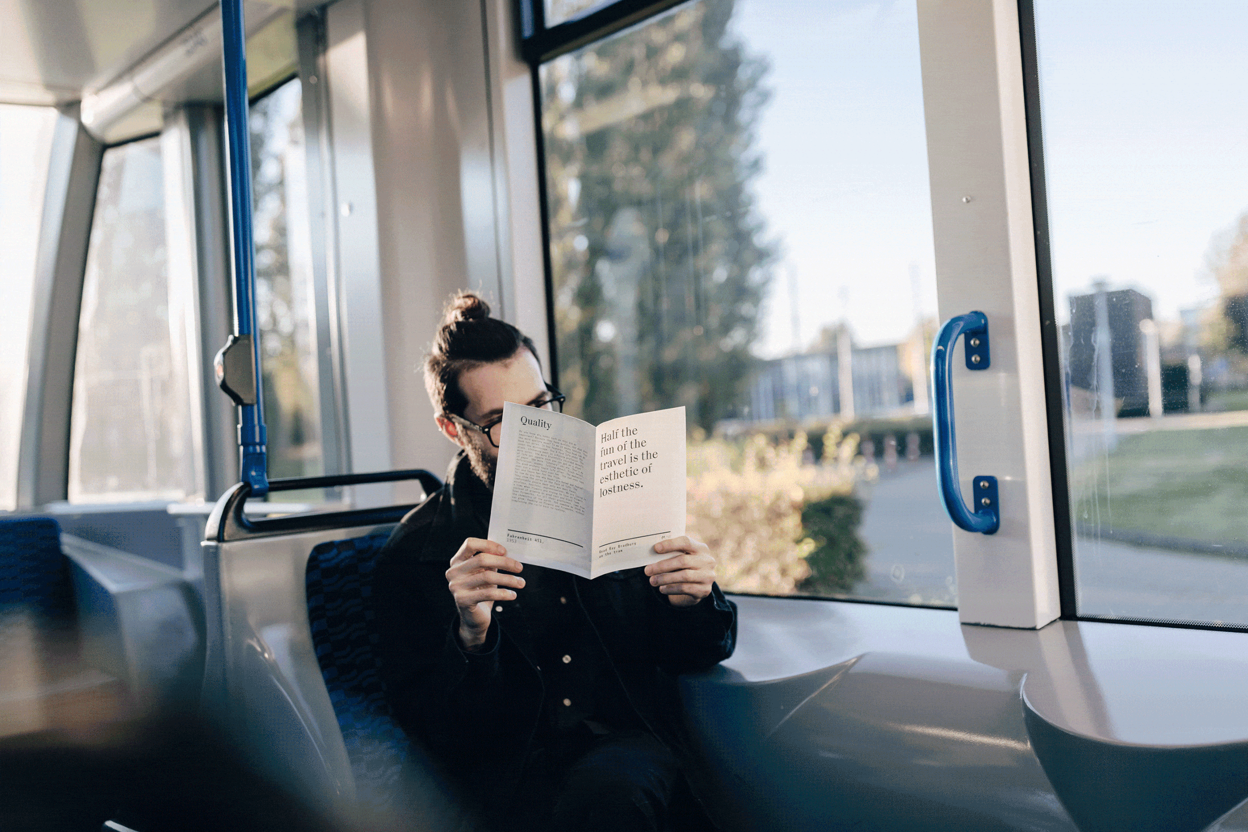 READ ON THE TRAM