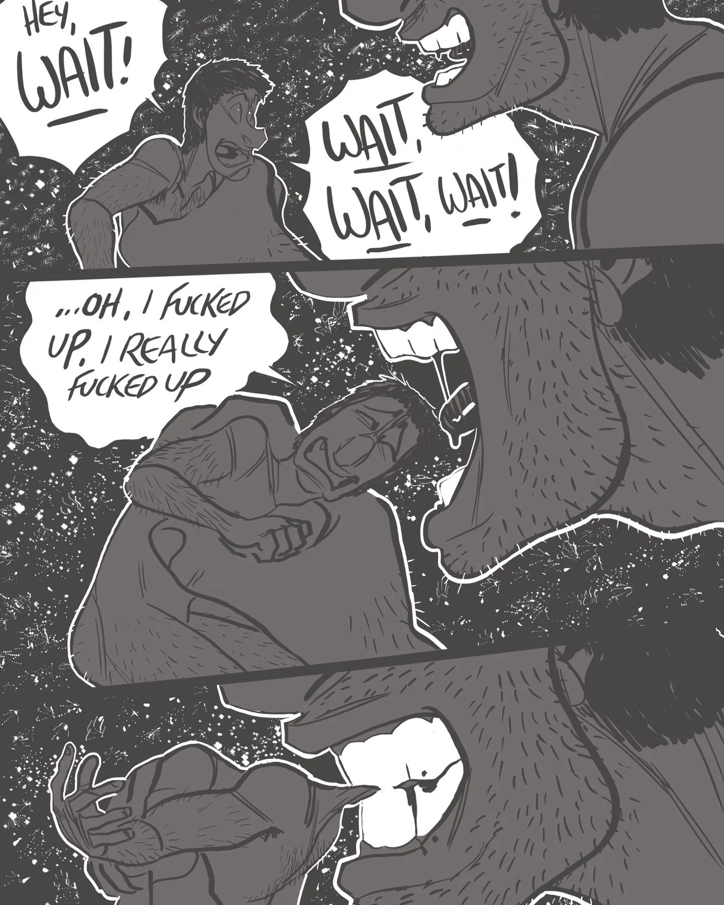 NEPHILIM : Page 068
New pages Monday - Friday until completion.
.
.
.
CRUNCH.
.
#comic #comics #comicart #fyp #illustration #webcomic #igcomic #cartoon #instacomic #graphicnovel #oc #darkart #1977 #nephilim #artistsofinstagram #art #drawing #digitala