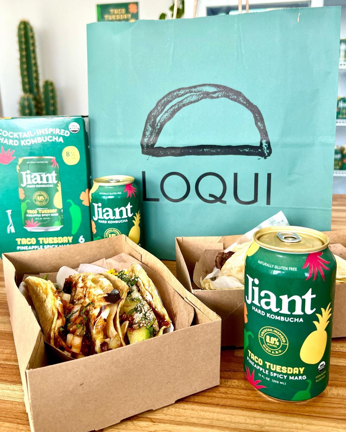 Starting Taco Tuesday off at HQ with breakfast tacos from @eatloqui 🌮 We&rsquo;re eating tacos for dinner too, don&rsquo;t judge.