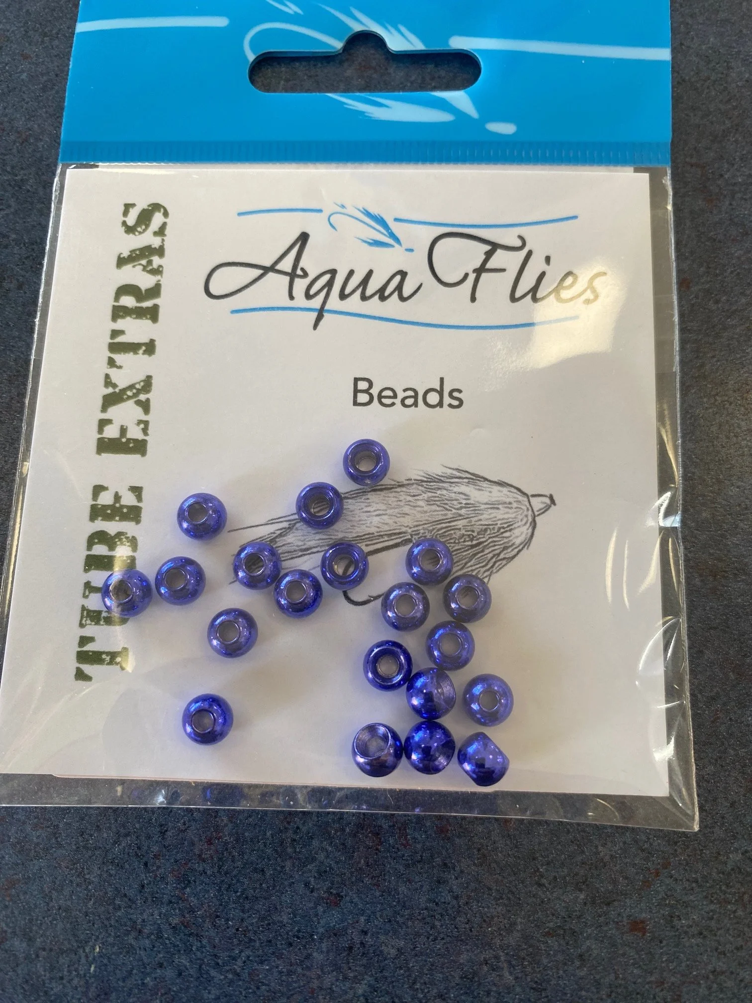 tube fly beads