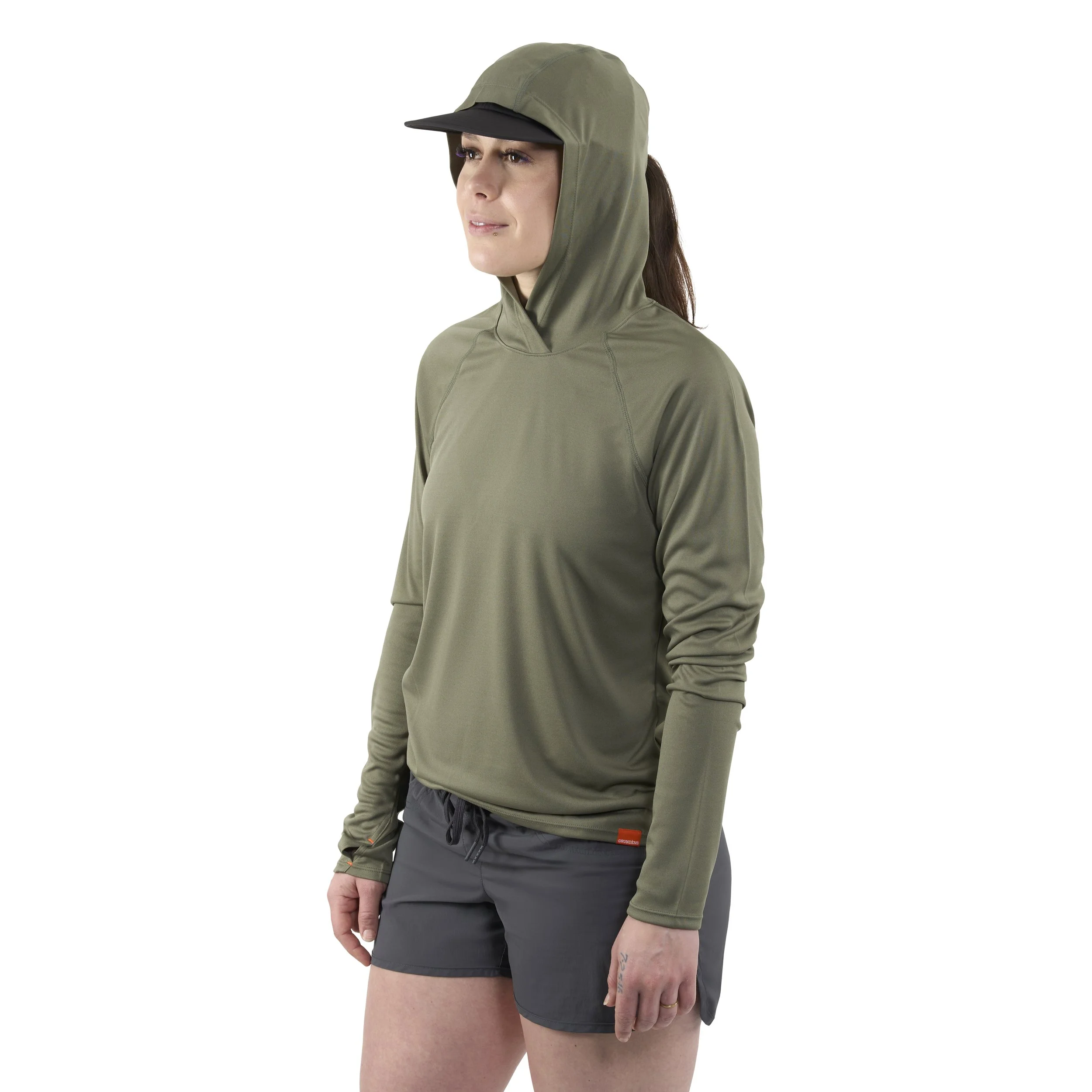 grundens womens tough sun hoodie