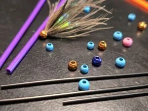 tube fly beads