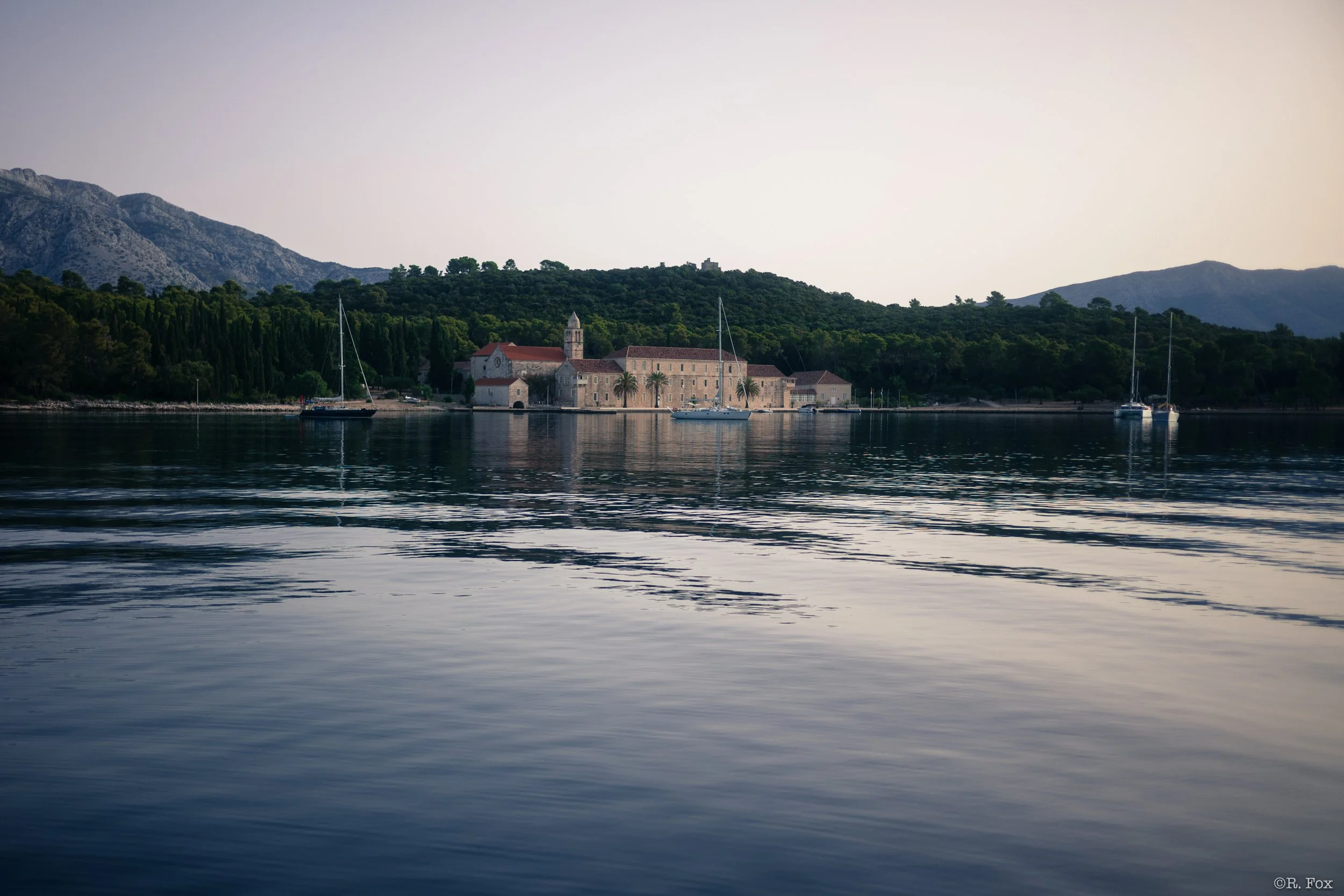 Early morning swim... Korcula, Croatia