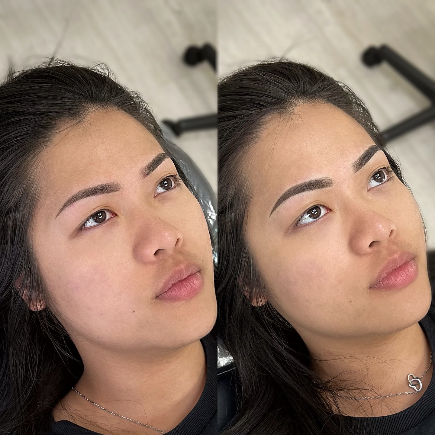 HEALED powder brows before and after her minimal touchup! She loved how they turned out and only asked to go a little darker. Now she&rsquo;s all set for 2-3 years!
&bull;
&bull;
&bull;
&bull;
#sacramentoeyebrows #folsomeyebrows #rosevilleeyebrows #r