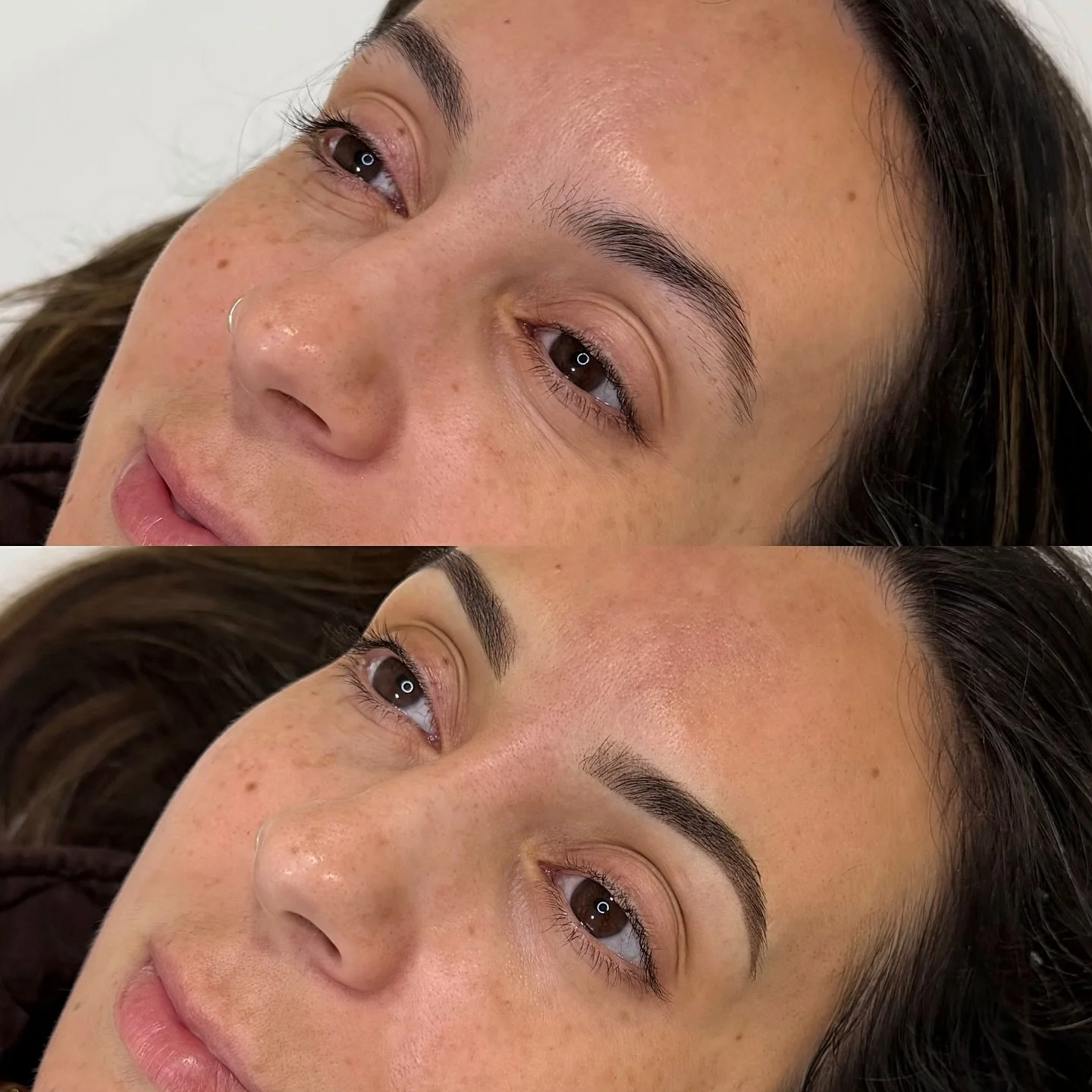 Got to do my beautiful sister&rsquo;s brows today! She already had fluffy full brows but had some sparse areas and had trouble finding her shape every day. Now getting ready in the morning will be a breeze for this busy mother and grandmother!
&bull;