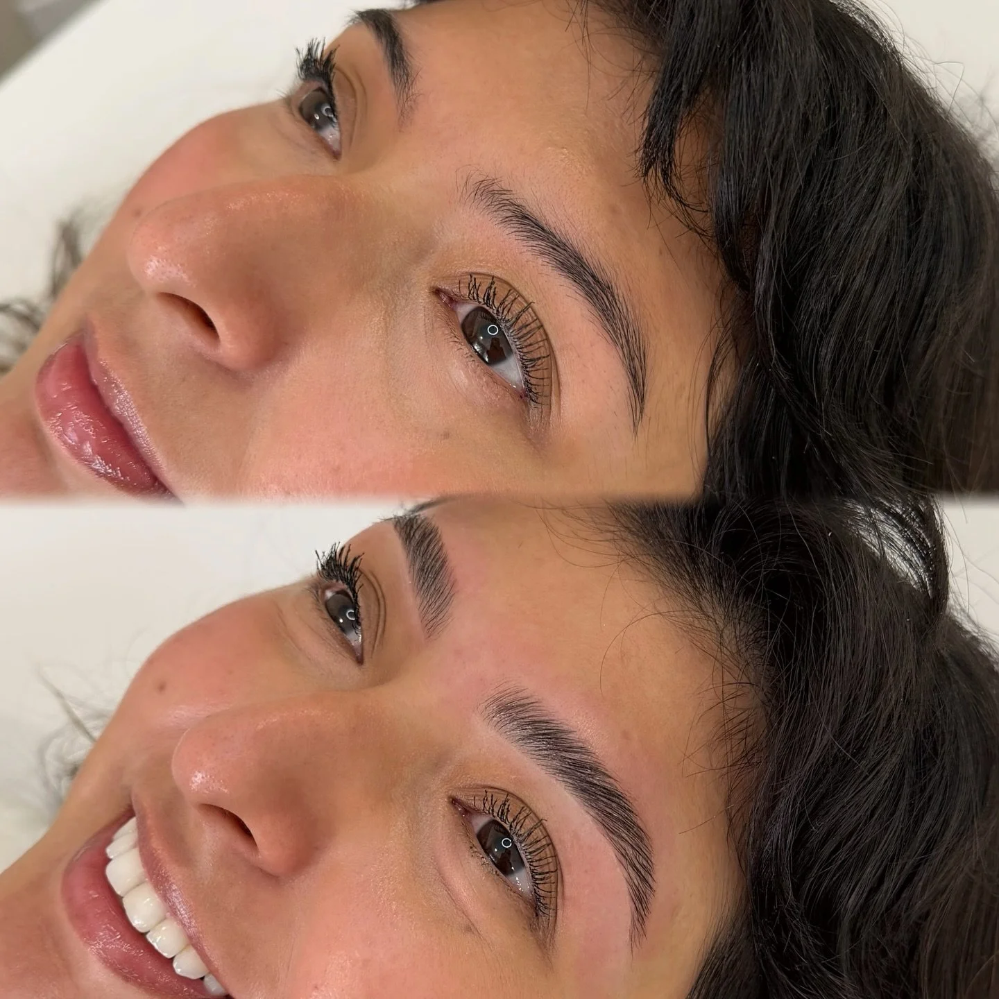 Now she&rsquo;s ready for her job interview tomorrow! 
Service: brow lam/wax/tint

✨roseville california brow artist specializing in natural pmu, waxing, lamination, and tint. now offering korean lash lifts✨
&bull;
&bull;
&bull;
#sacramentobrows #ros