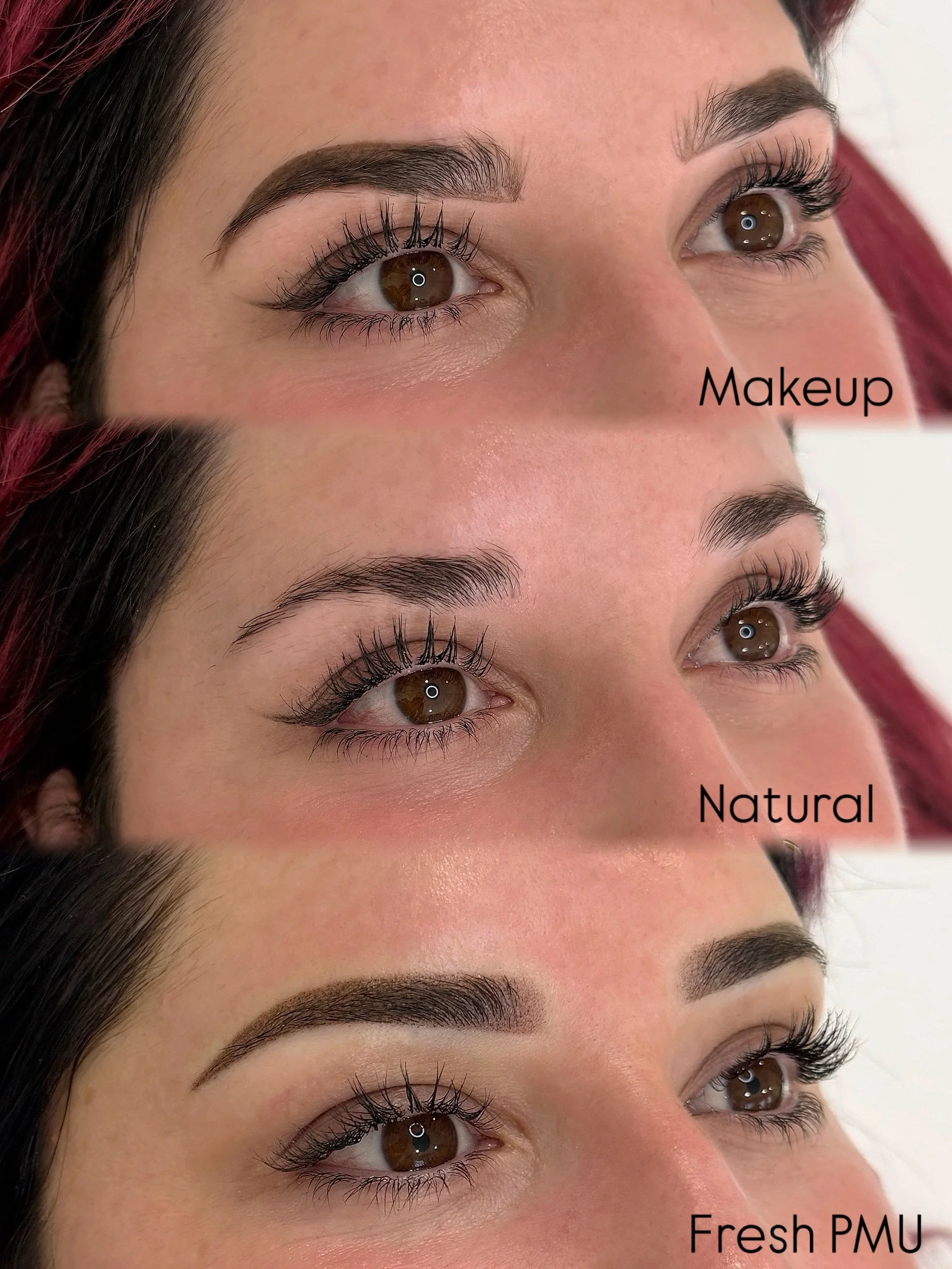 Lifted and lengthened to the gods⚡️
These new brows really open her eye area!

✨roseville california brow artist specializing in natural pmu, waxing, lamination, and tint. now offering korean lash lifts✨
&bull;
&bull;
&bull;
#sacramentobrows #rosevil