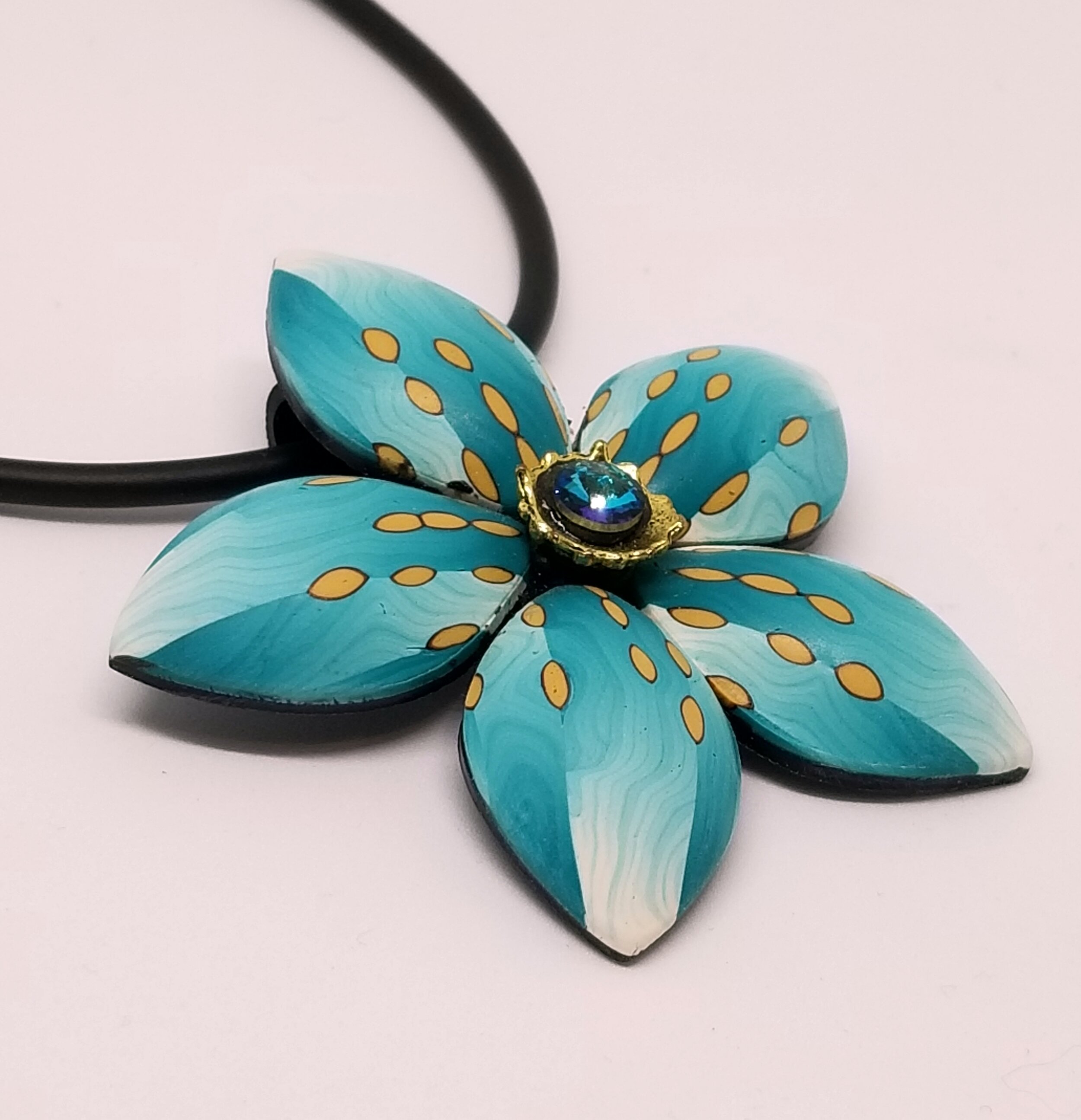 Turquoise Flower Pendant