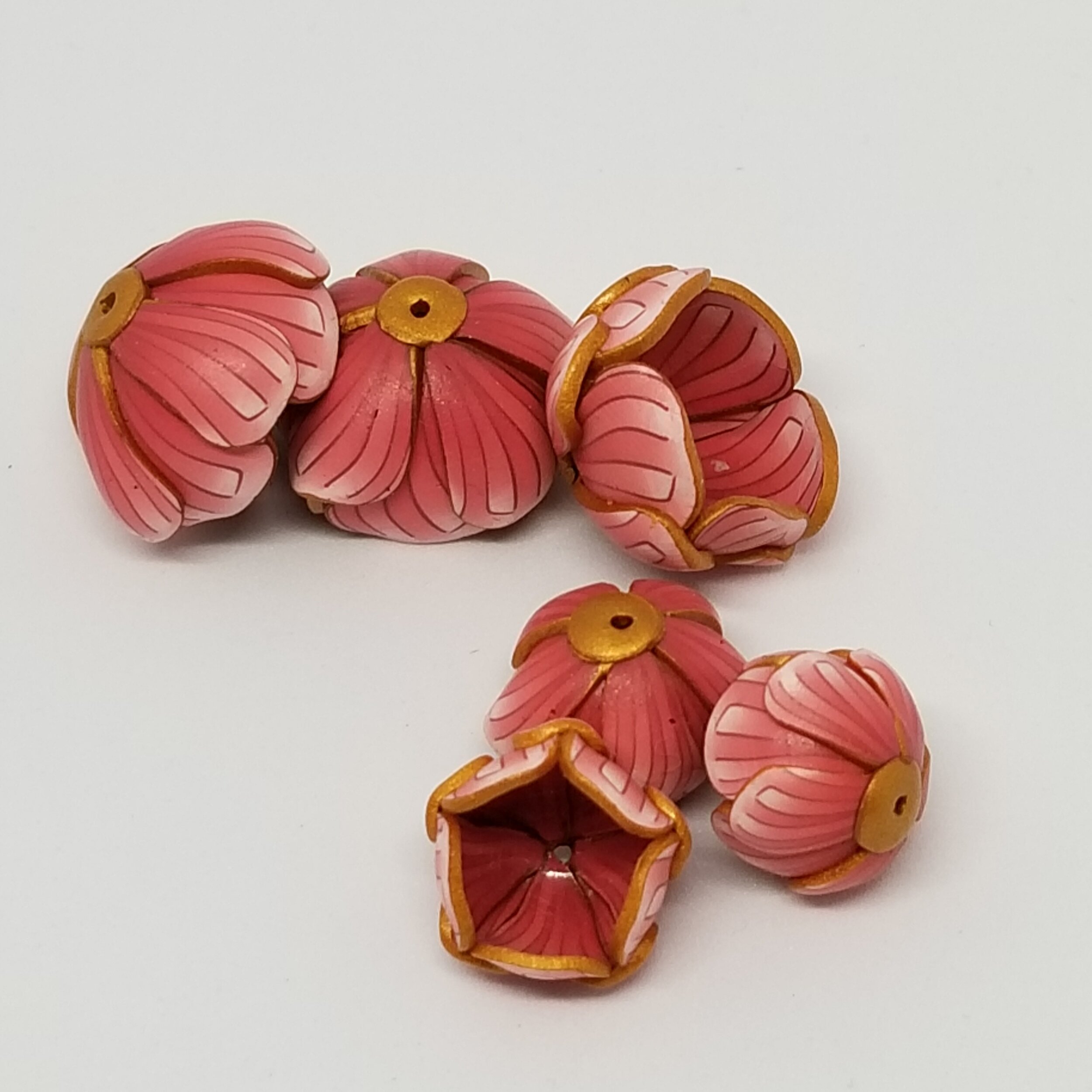 Pink Fairy Flower Beads (small)