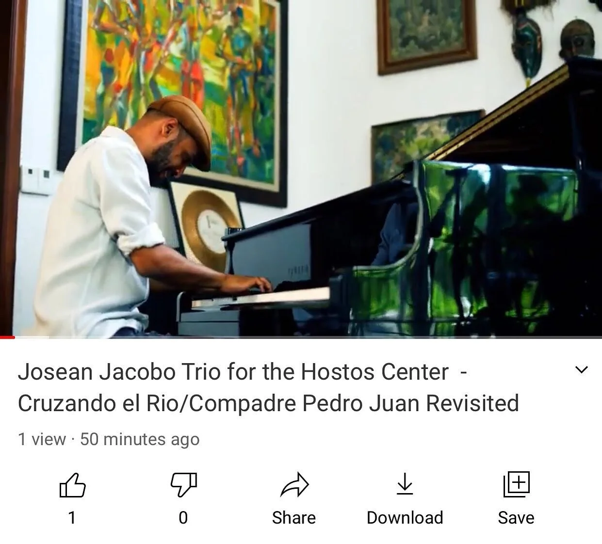 We has a blast las night! Gracias al @hostoscenter y a @33thirdjazz and gracias to the audience! New video from the show on my bio! @otonielnicolas @darollmendez #afrodominicanjazz #jazzafrodominicano #jazztrio #afrodominicanjazztrio #jazzpiano #jazz