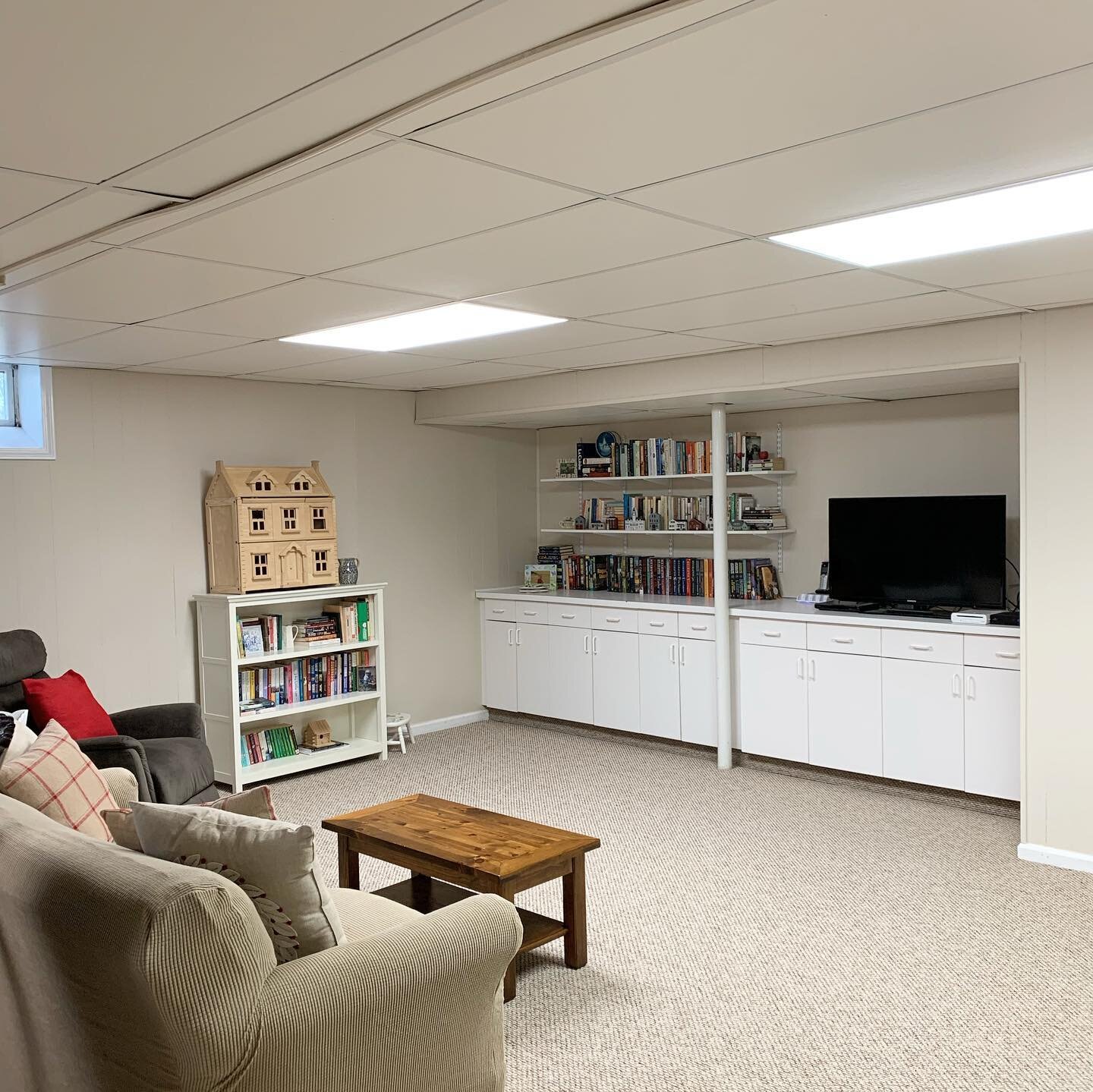 My client and I completely transformed all parts of this finished basement!

I love giving spaces back their purpose and we did just that. I was so lucky to work with this family who not only helped with a lot of the heavy lifting, but shared often h